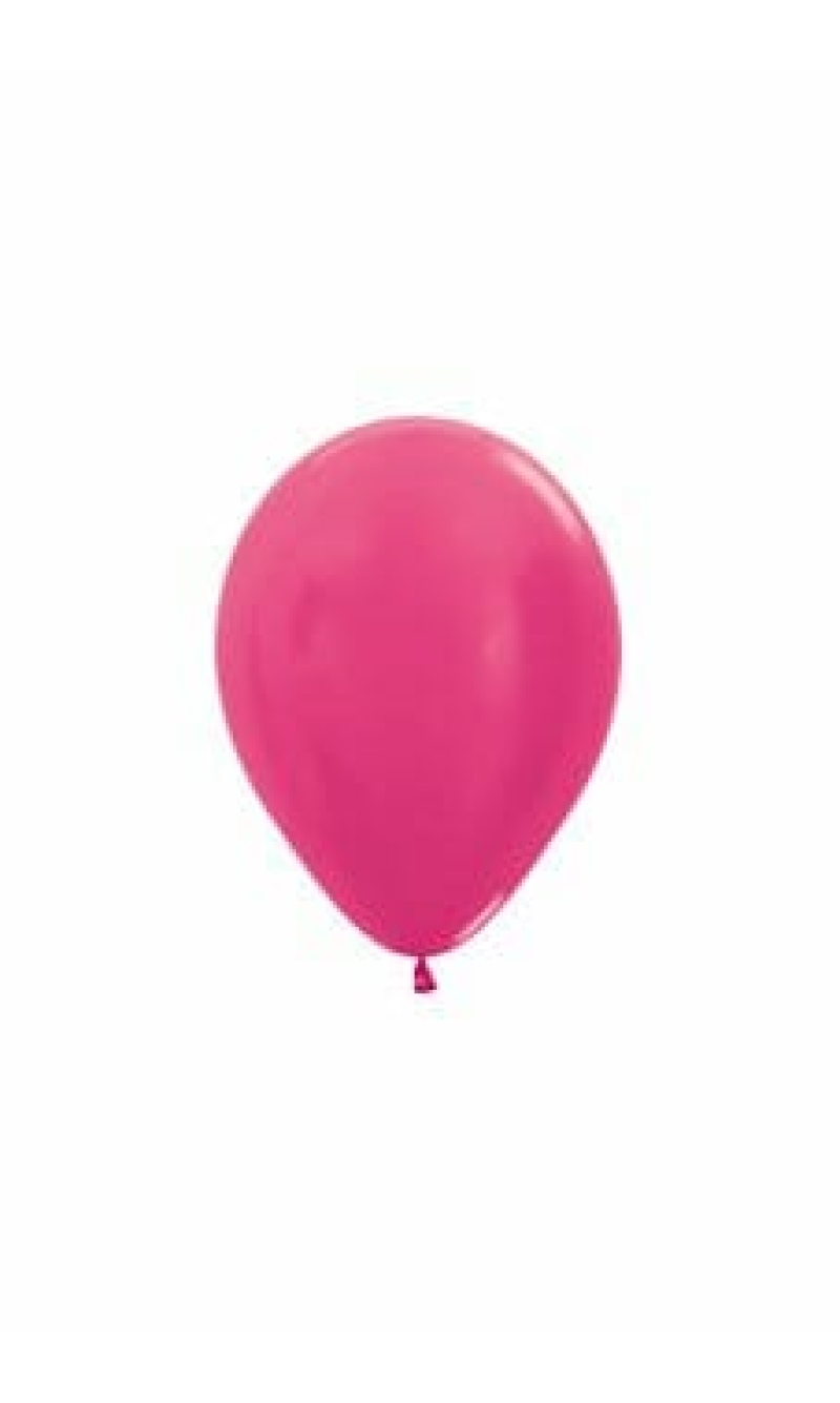 Metallic - Fuchsia Latex Balloon - (5" / 12cm)