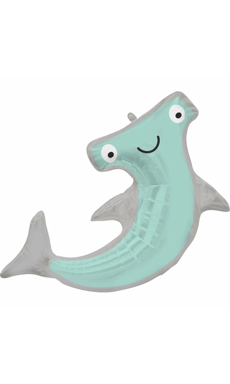 Hammerhead Shark Supershape Foil Balloon - 104cm x 71cm