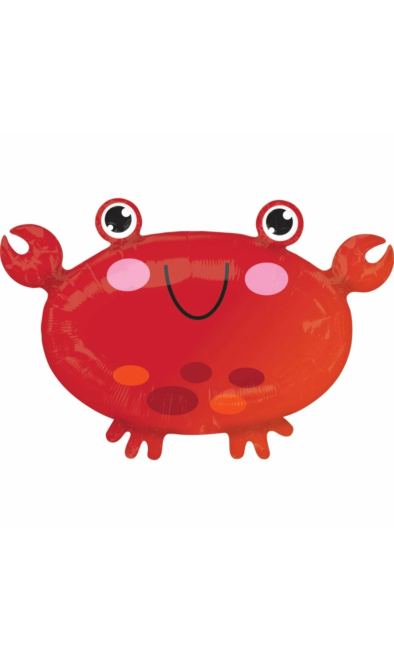 Junior Shape Crab Foil Balloon - 55cm