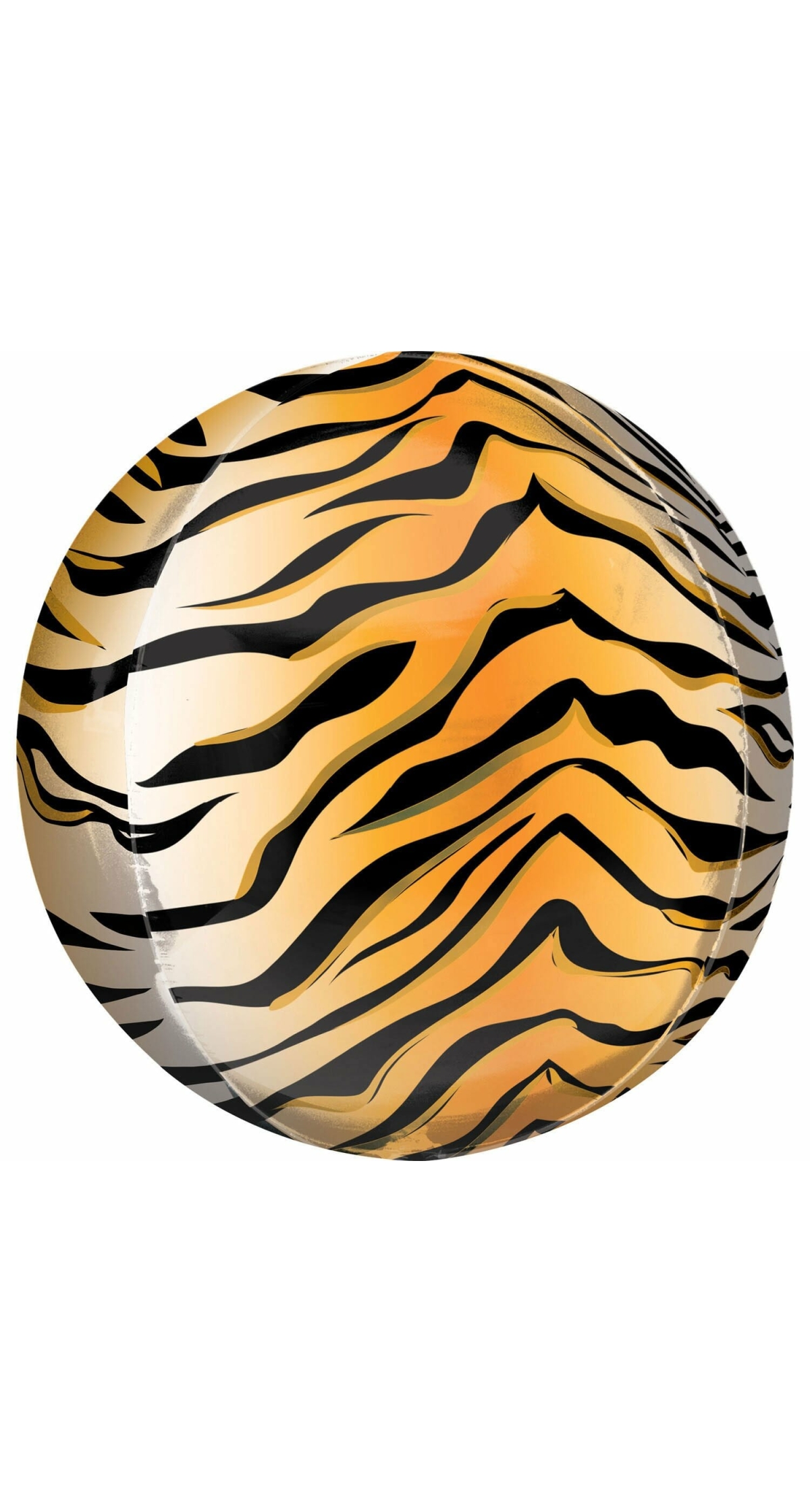 Orbz Tiger Print Foil Balloon - 38cm x 40cm