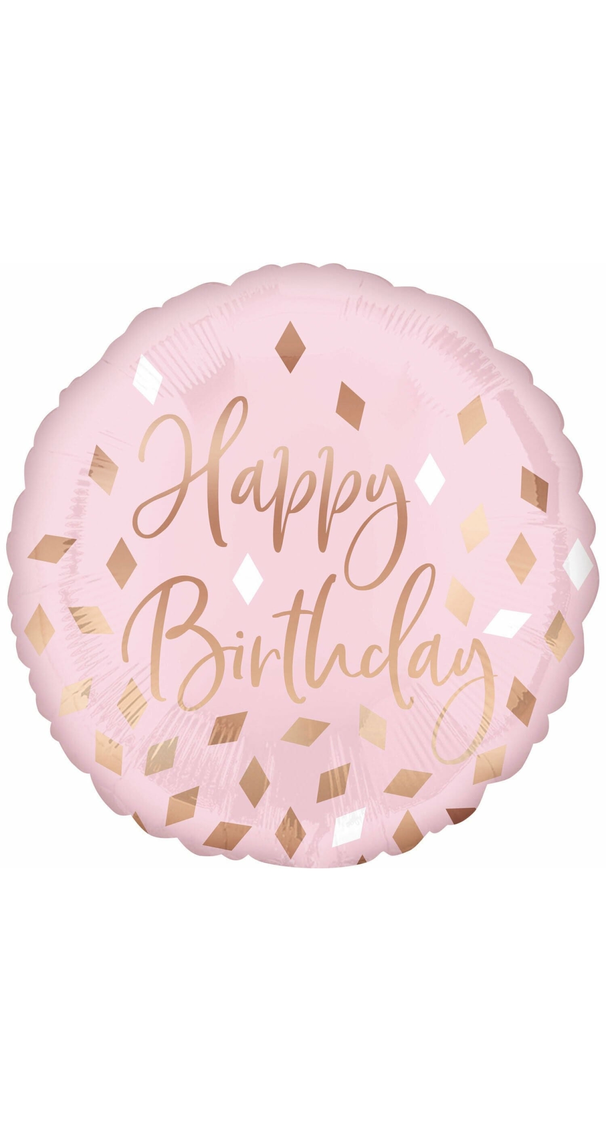 Rose Gold Blush Birthday Foil Balloon - 43cm