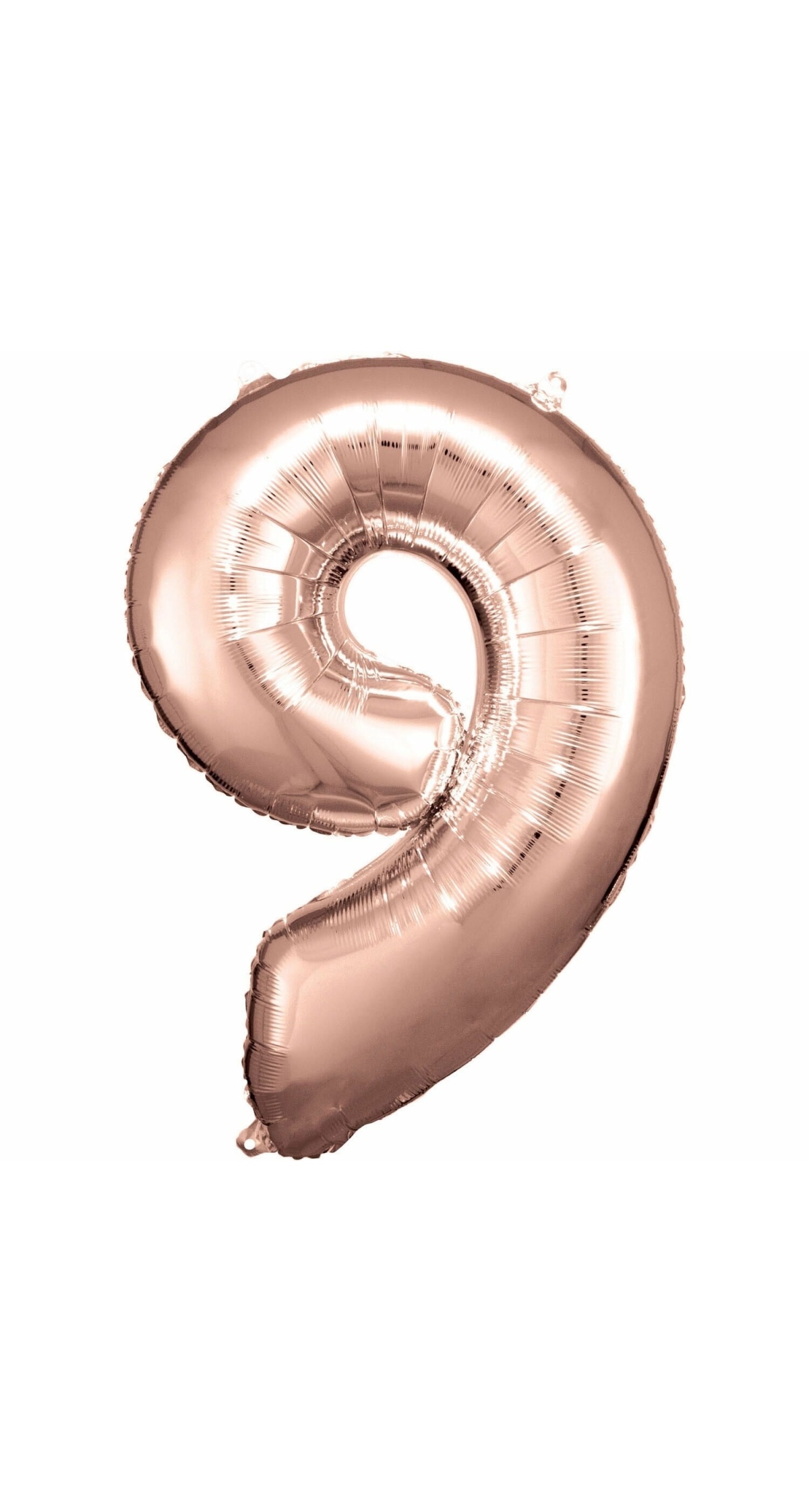 34 Inch Foil Balloon Number 9 - Rose Gold