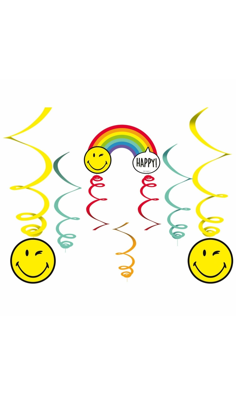 Smileyworld Paper Swirl Decoration 130cm - 6pk