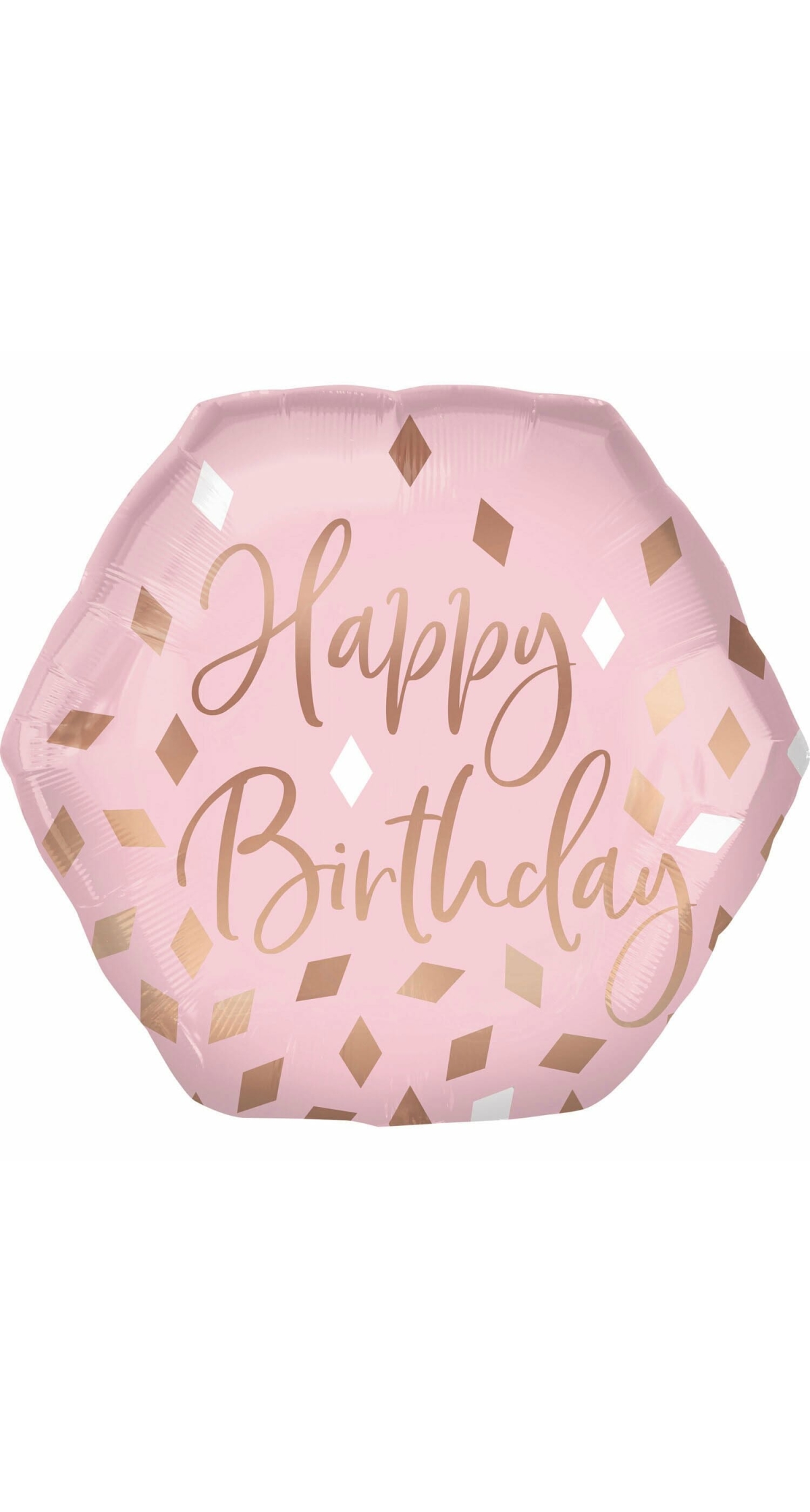 Rose Gold Blush Birthday Foil Balloon Supershape