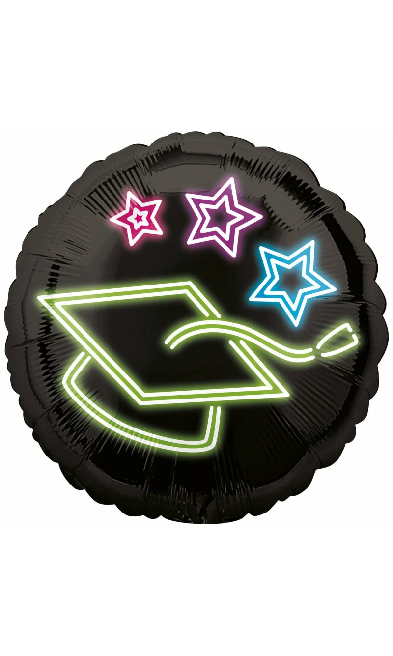 Neon Grad Standard Foil Balloon - 43cm