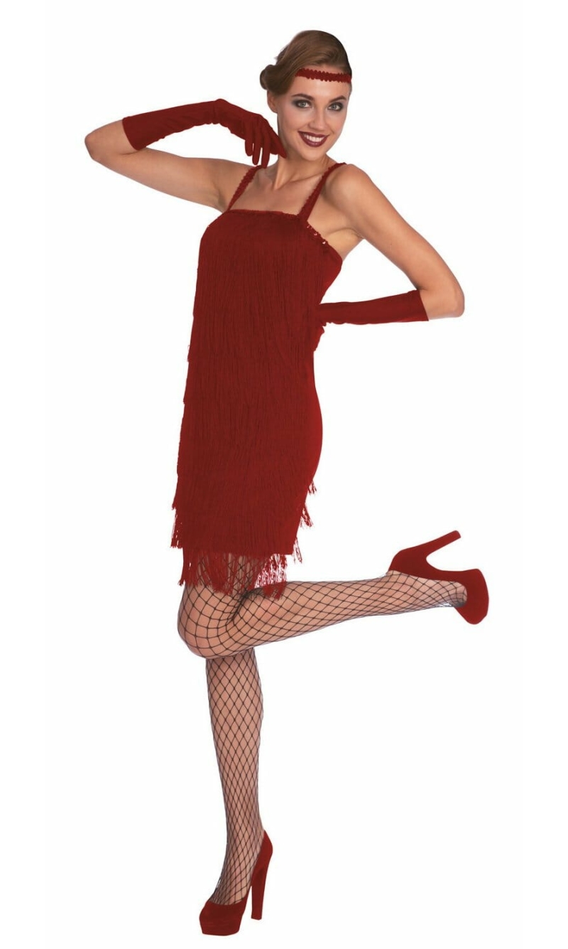 Classy Red Flapper - Adult Size Large