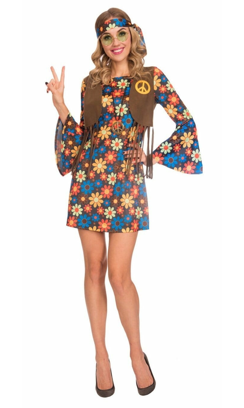 Groovy Hippy Woman - Adult Size Medium