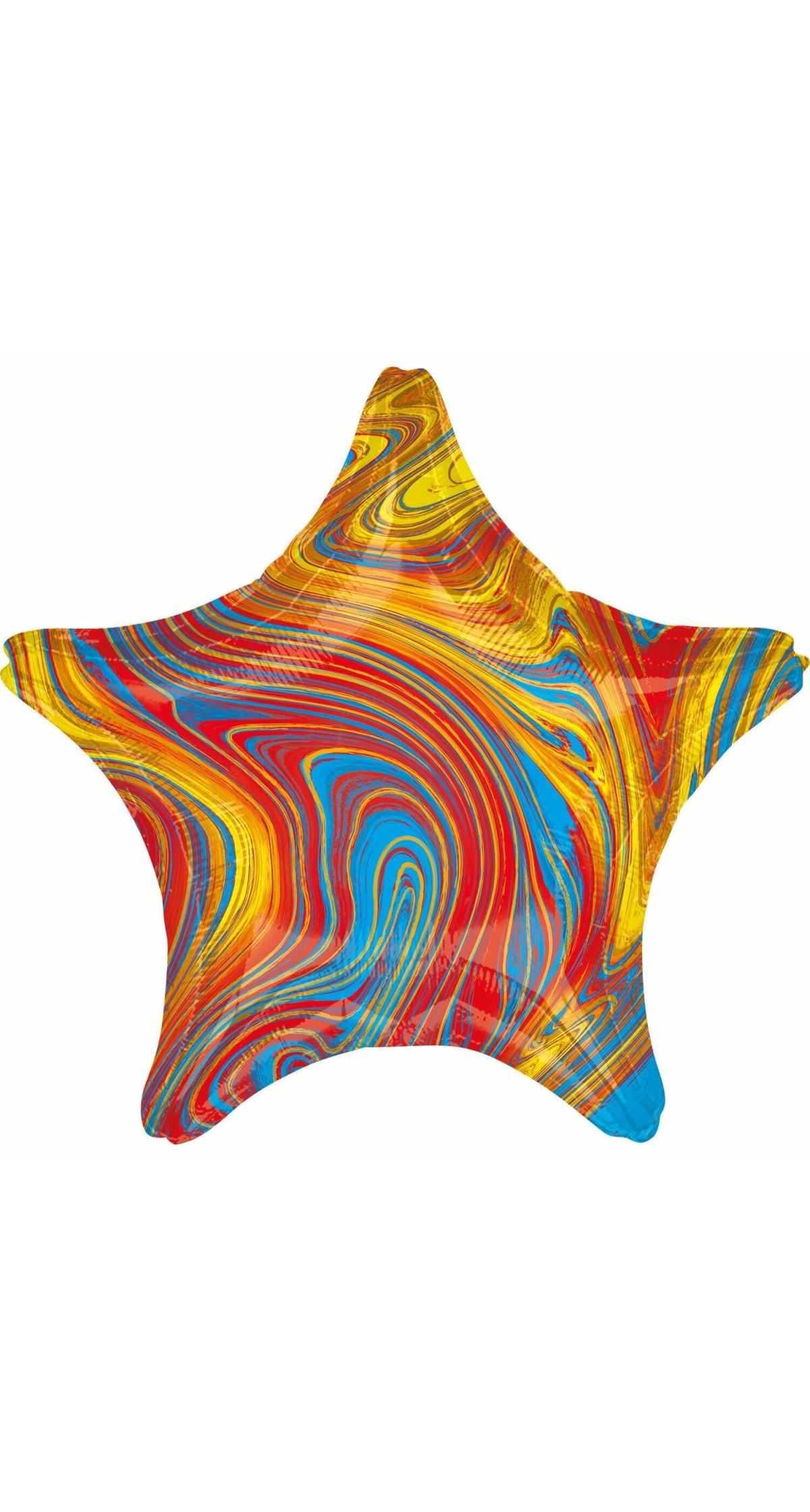 Marblez Colorful Star Foil Balloon - 43cm