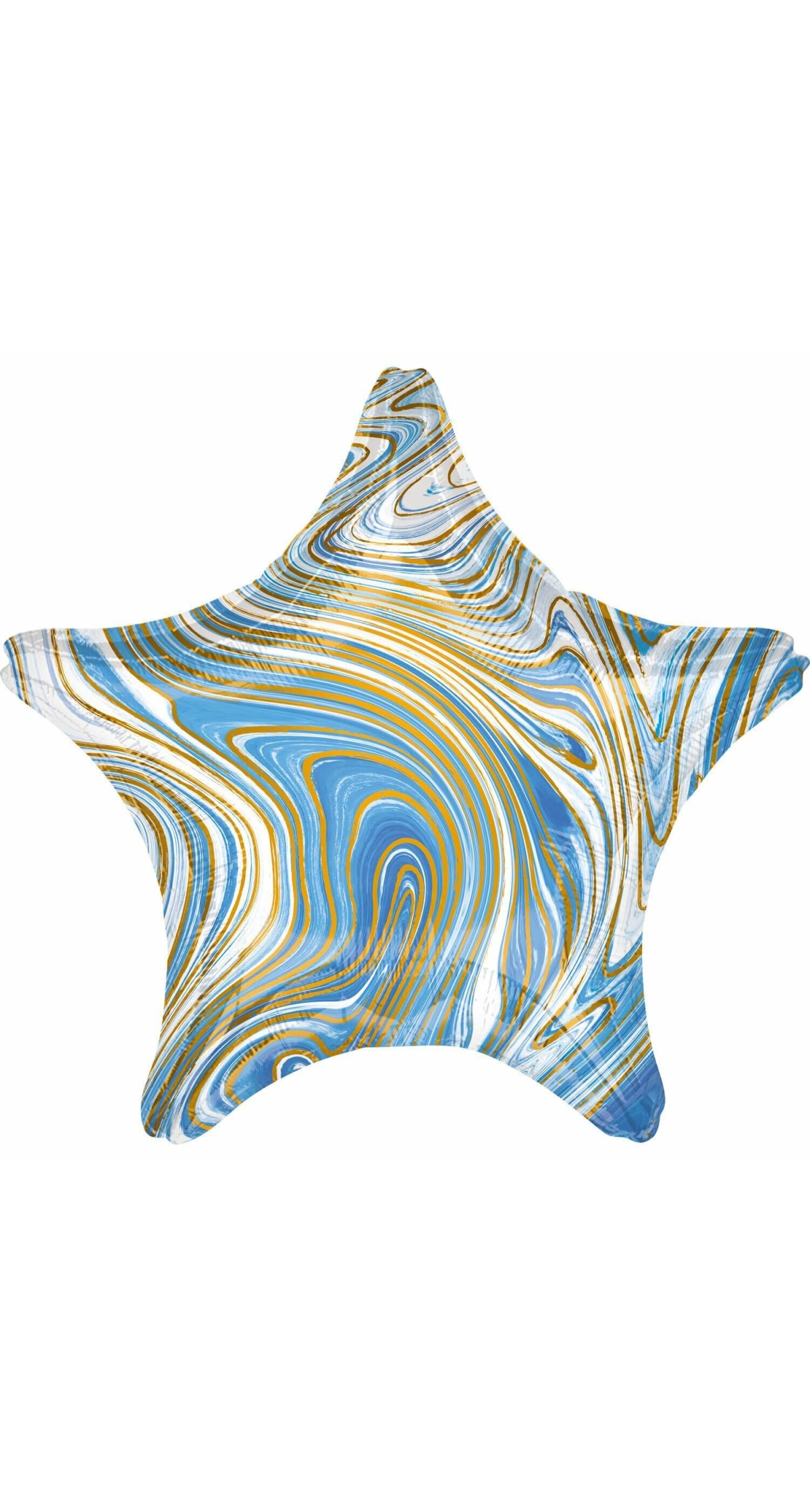 Marblez Blue Star Foil Balloon - 43cm