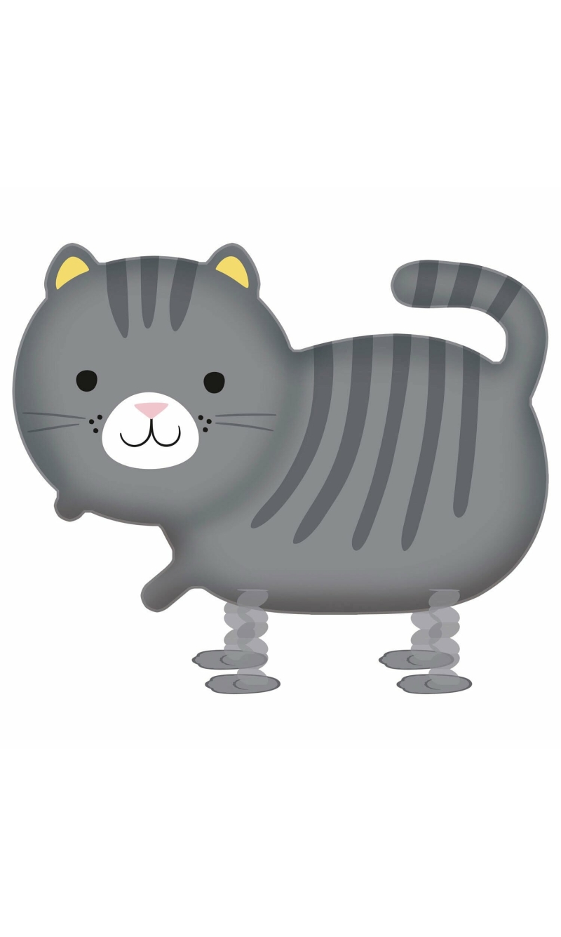 Walking Balloon Buddie Cat Foil Balloon