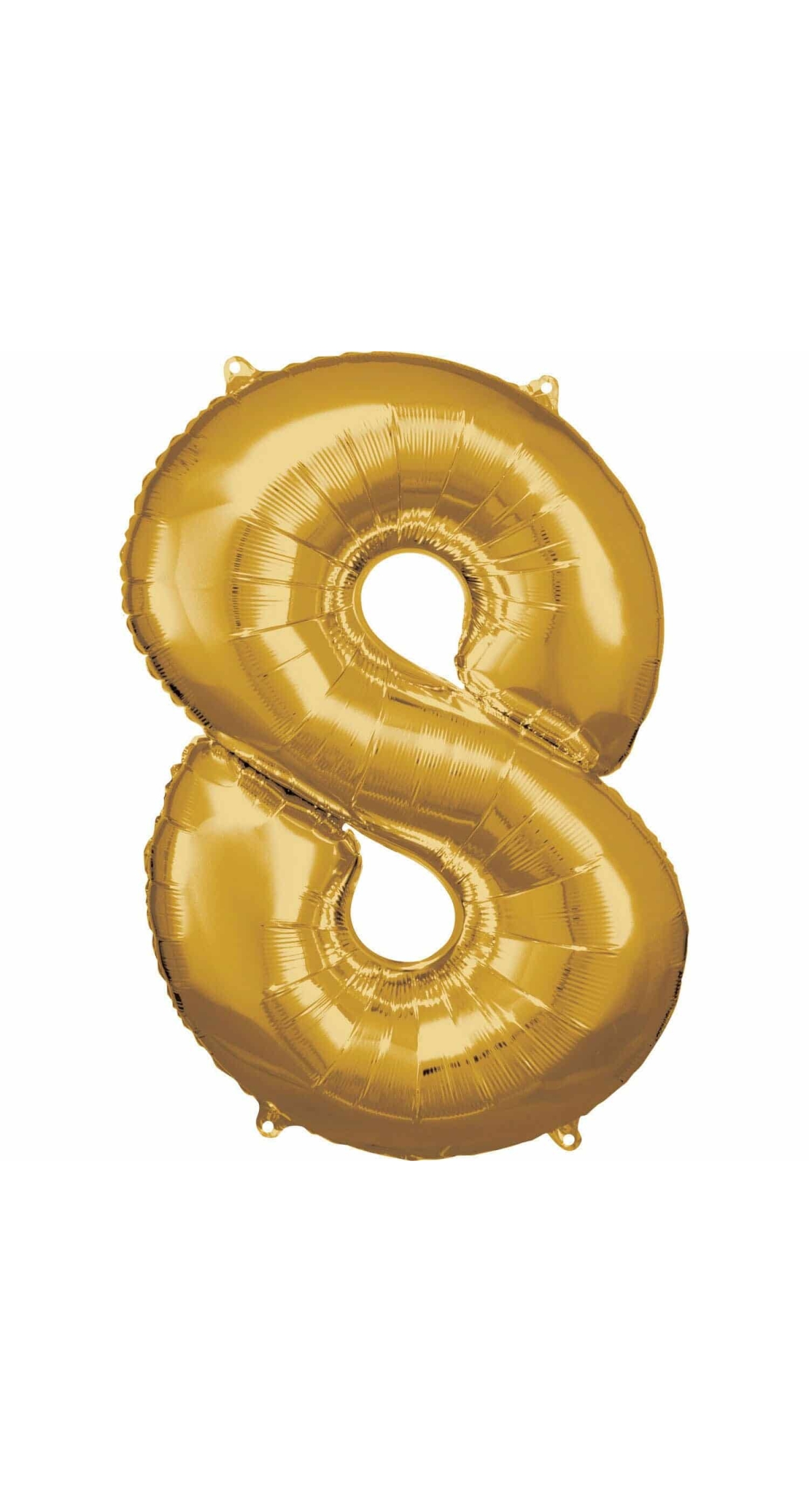 34 Inch Foil Balloon Number 8 - Gold