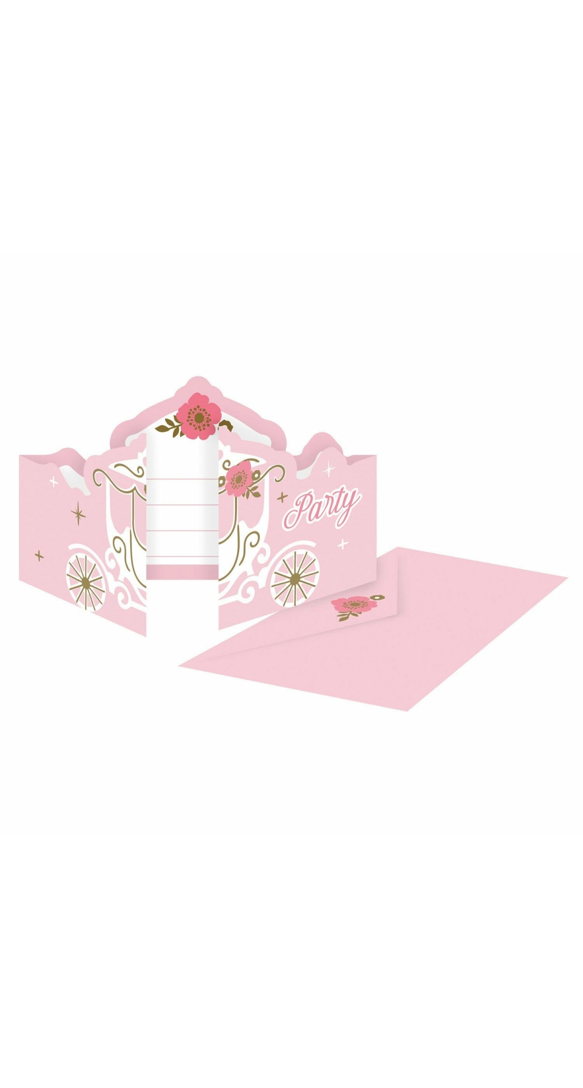 Princess For A Day Invitations & Envelopes - 8pk