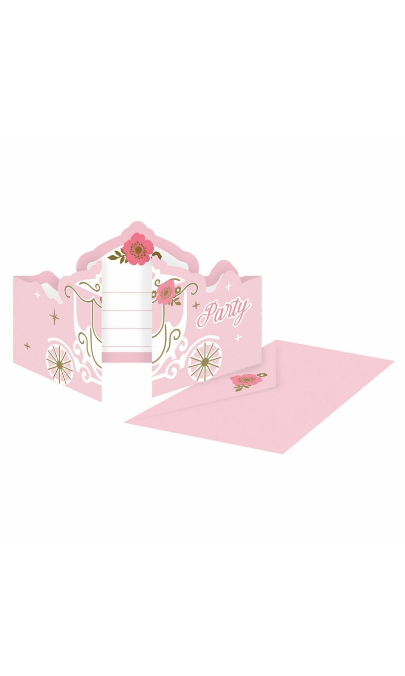 Princess For A Day Invitations & Envelopes - 8pk