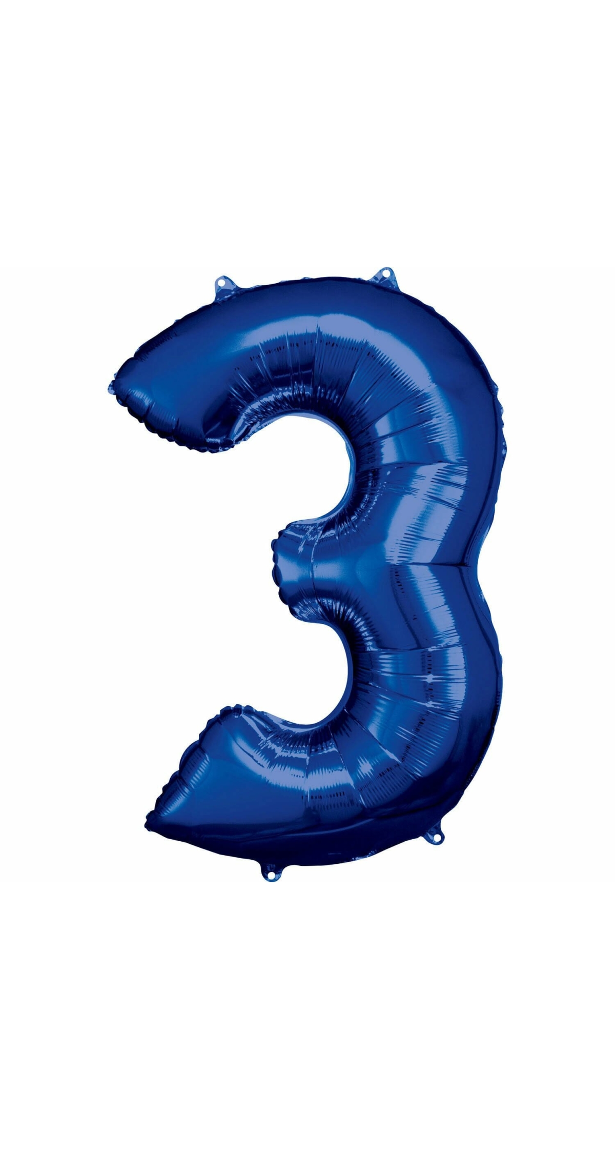 34 Inch Foil Balloon Number 3 - Blue
