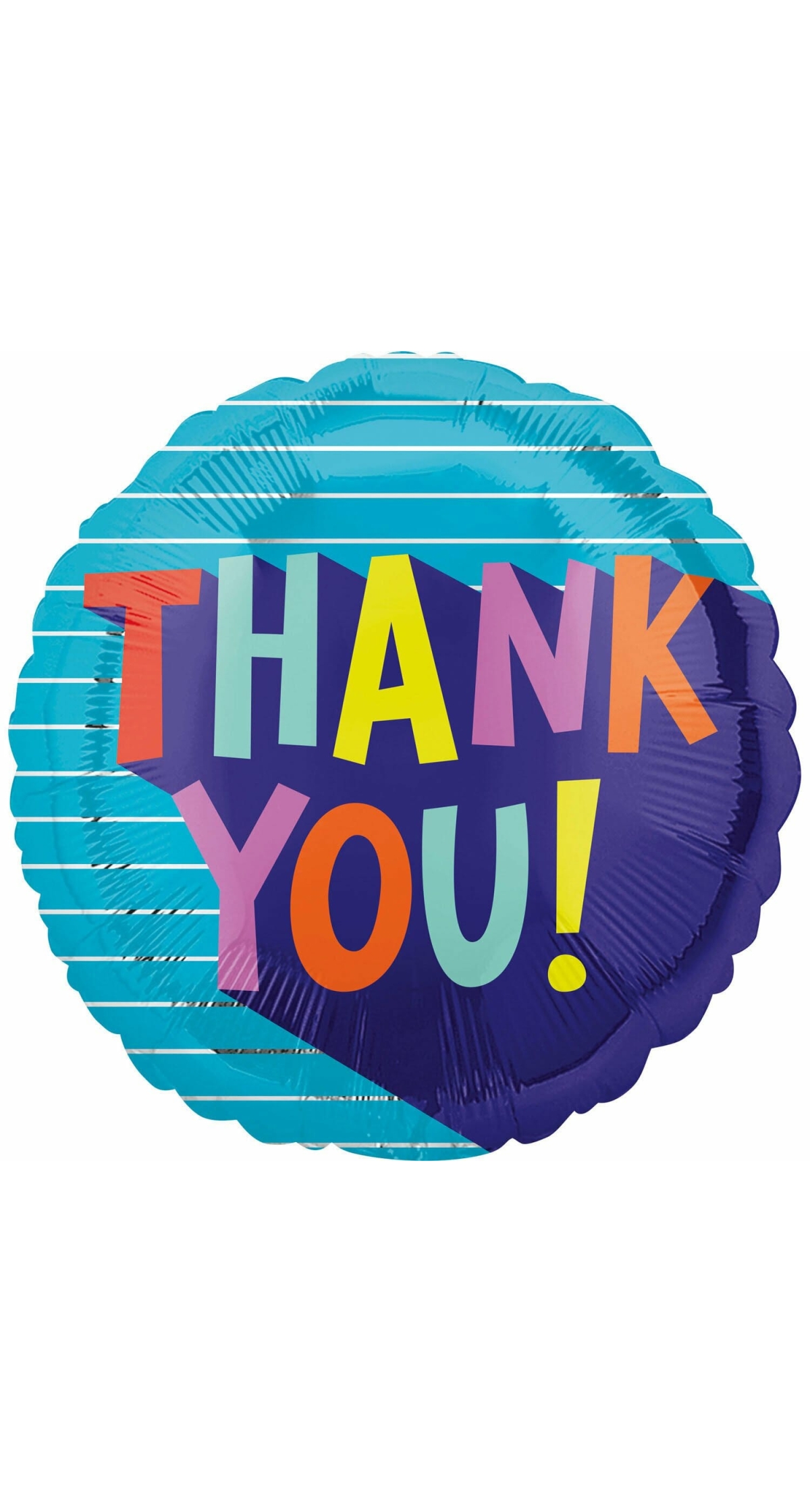 Thank You Fun Type Standard Foil Balloon - 43cm