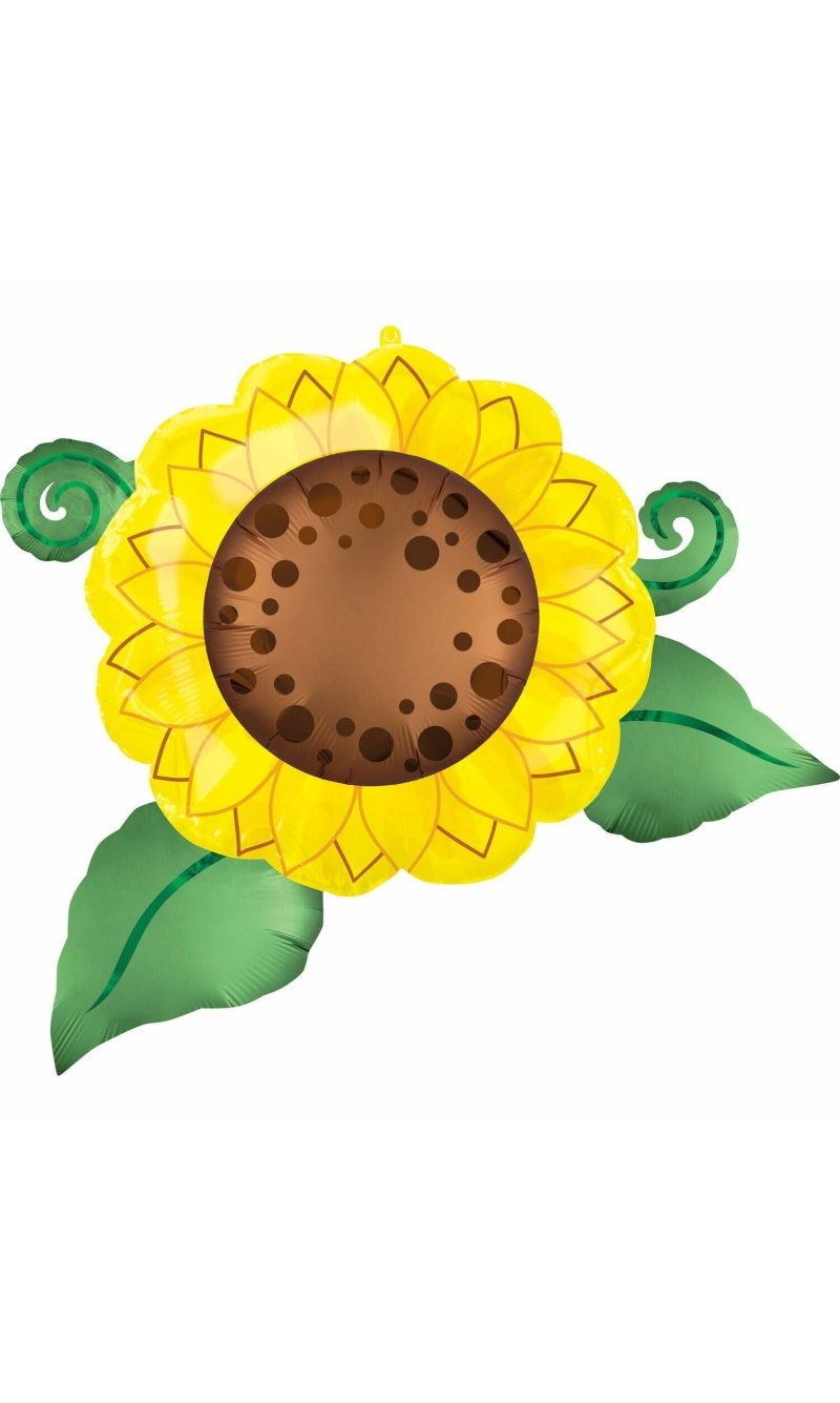 Satin Infused Sunflower SuperShape  Foil Balloon - 76cm x 66cm