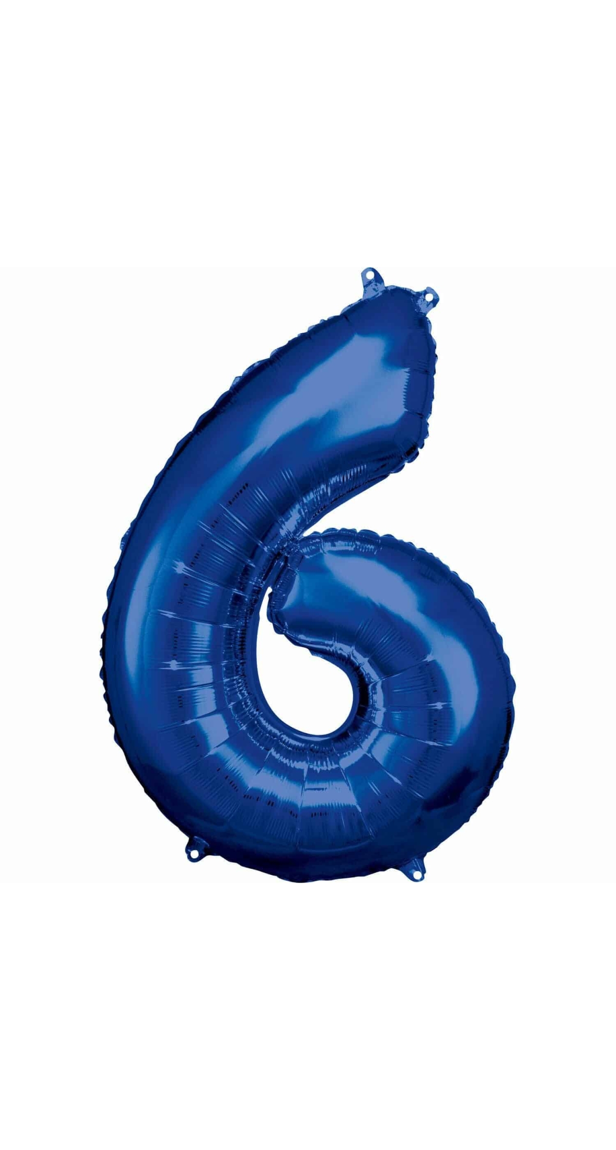 34 Inch Foil Balloon Number 6 - Blue