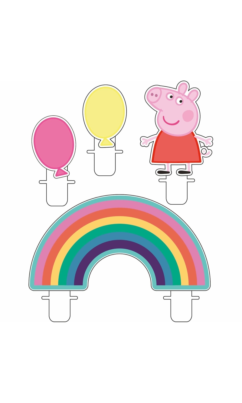 Peppa Pig Mini Character Candles - 4pk