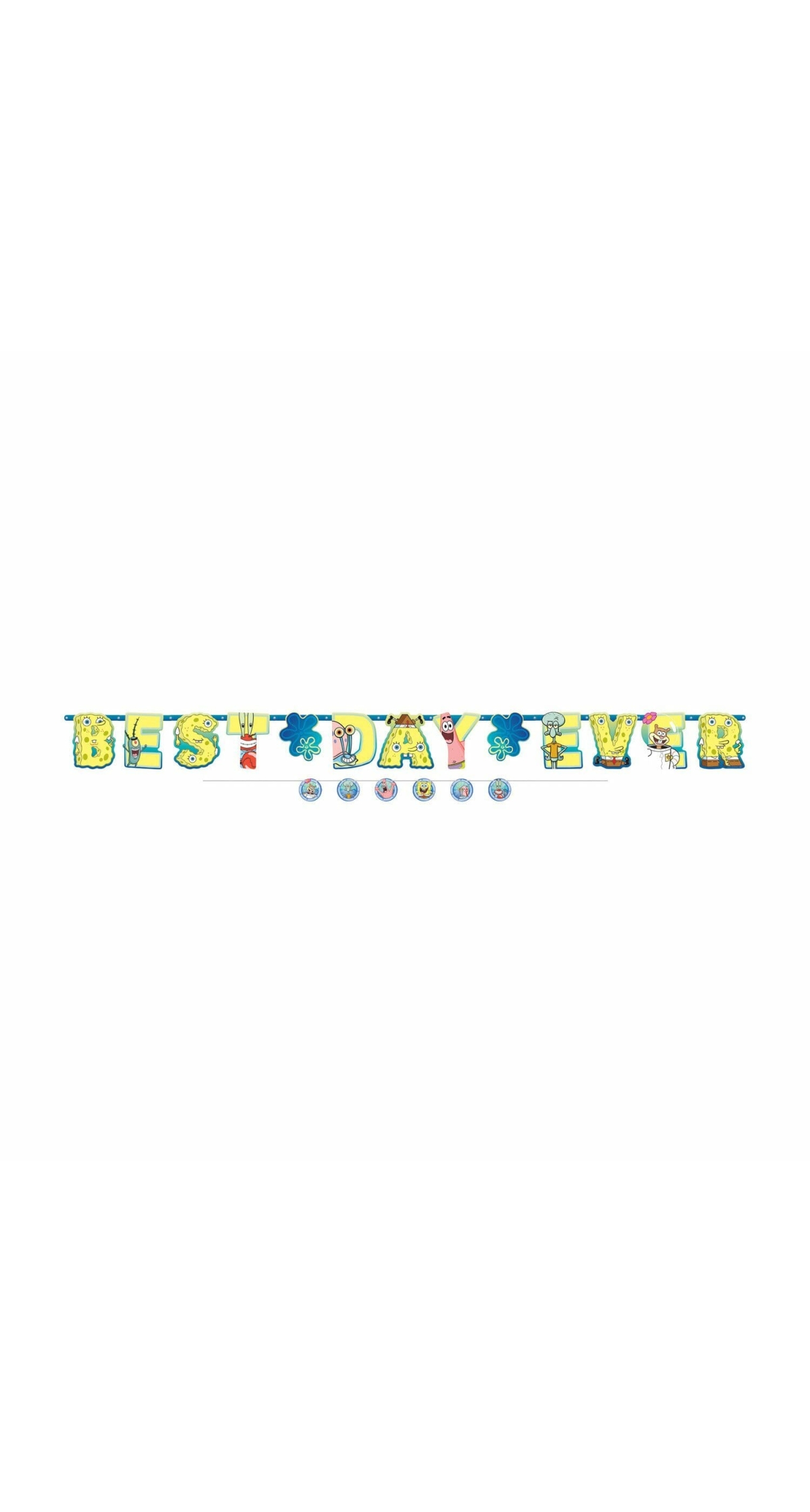 SpongeBob Jumbo Letter Banner with Mini Banner - 320cm