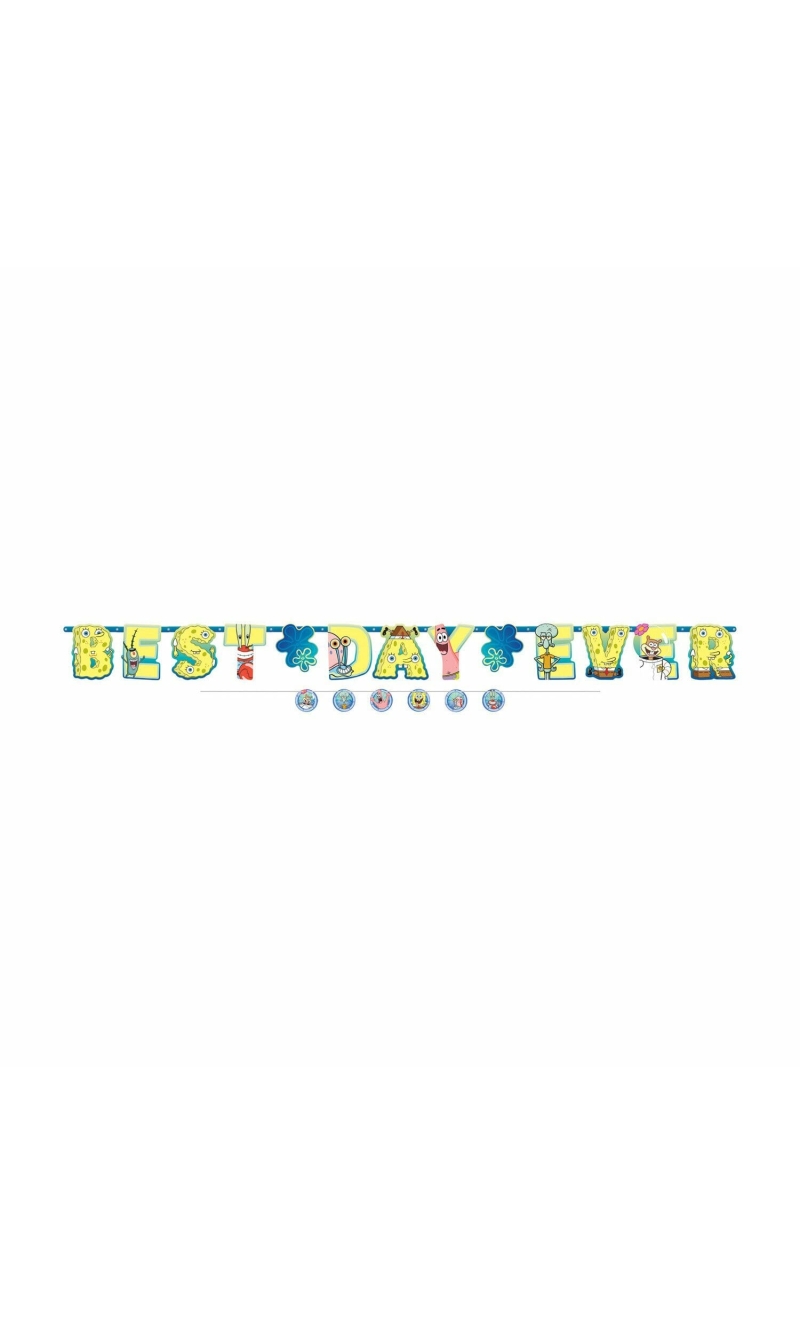 SpongeBob Jumbo Letter Banner with Mini Banner - 320cm