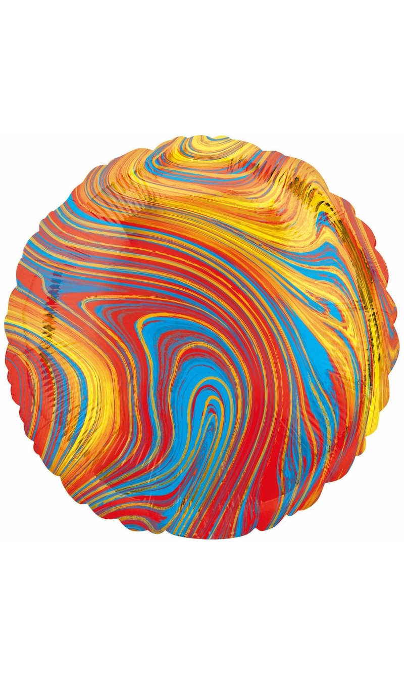 Marblez Colorful Circle Foil Balloon - 43cm