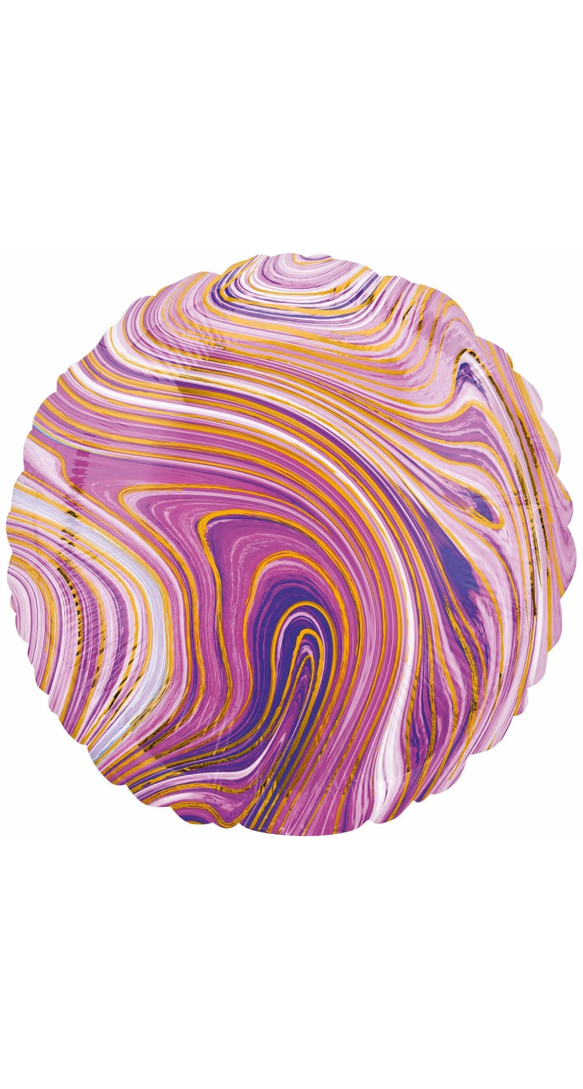Marblez Purple Circle Foil Balloon - 43cm