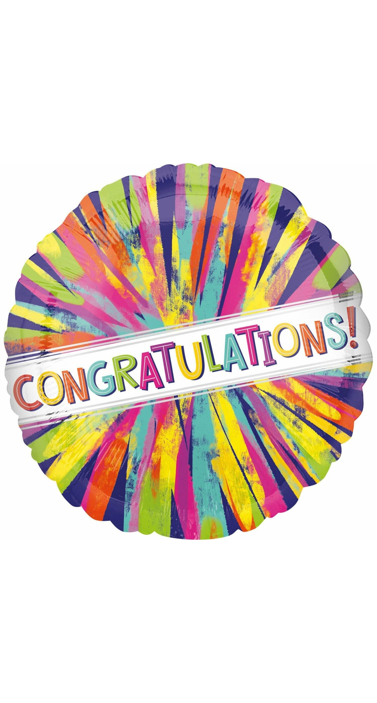 Congrats Painterly Burst Standard Foil Balloon - 43cm