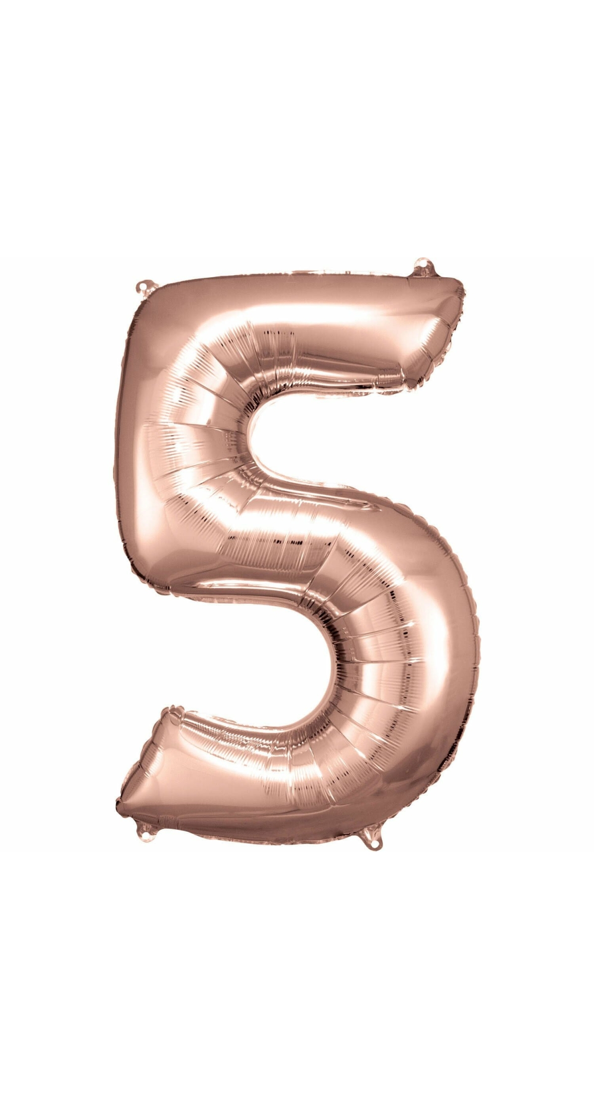 34 Inch Foil Balloon Number 5 - Rose Gold