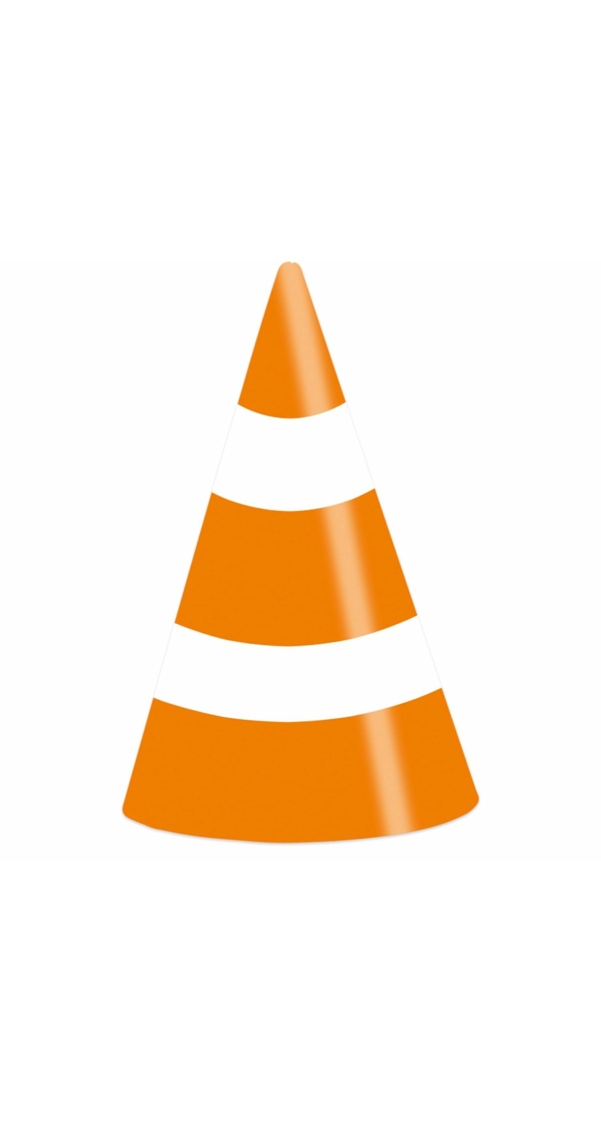 On the Road Party Cone Hats Height 16cm - 8pk