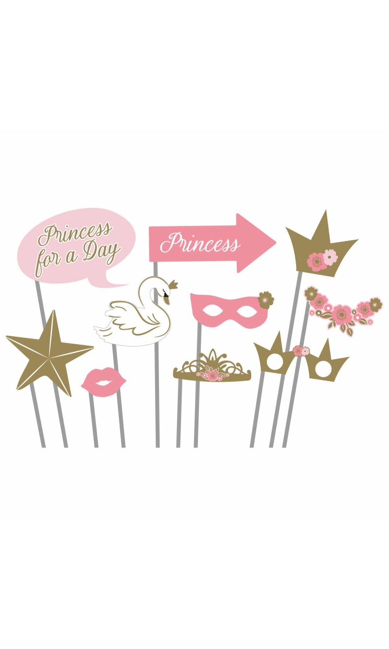 Princess For A Day Photo Booth Kit - 10pk