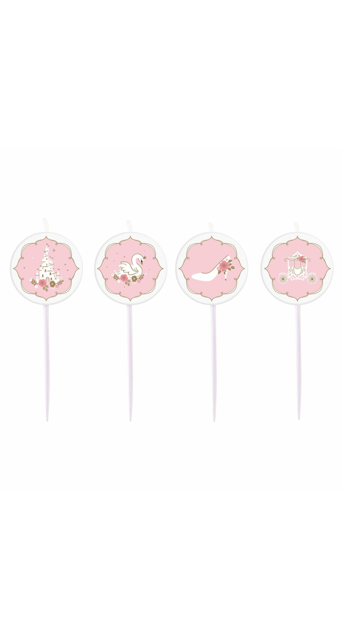 Princess For A Day Mini Candles Height 7cm - 4pk