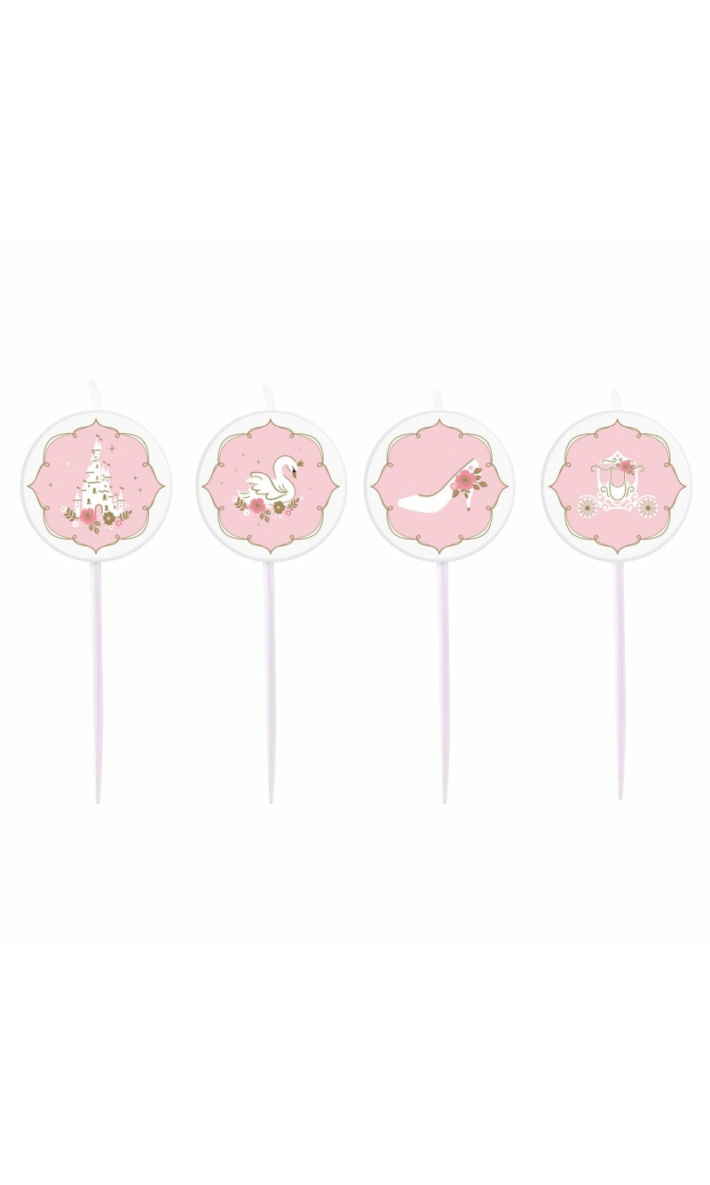 Princess For A Day Mini Candles Height 7cm - 4pk
