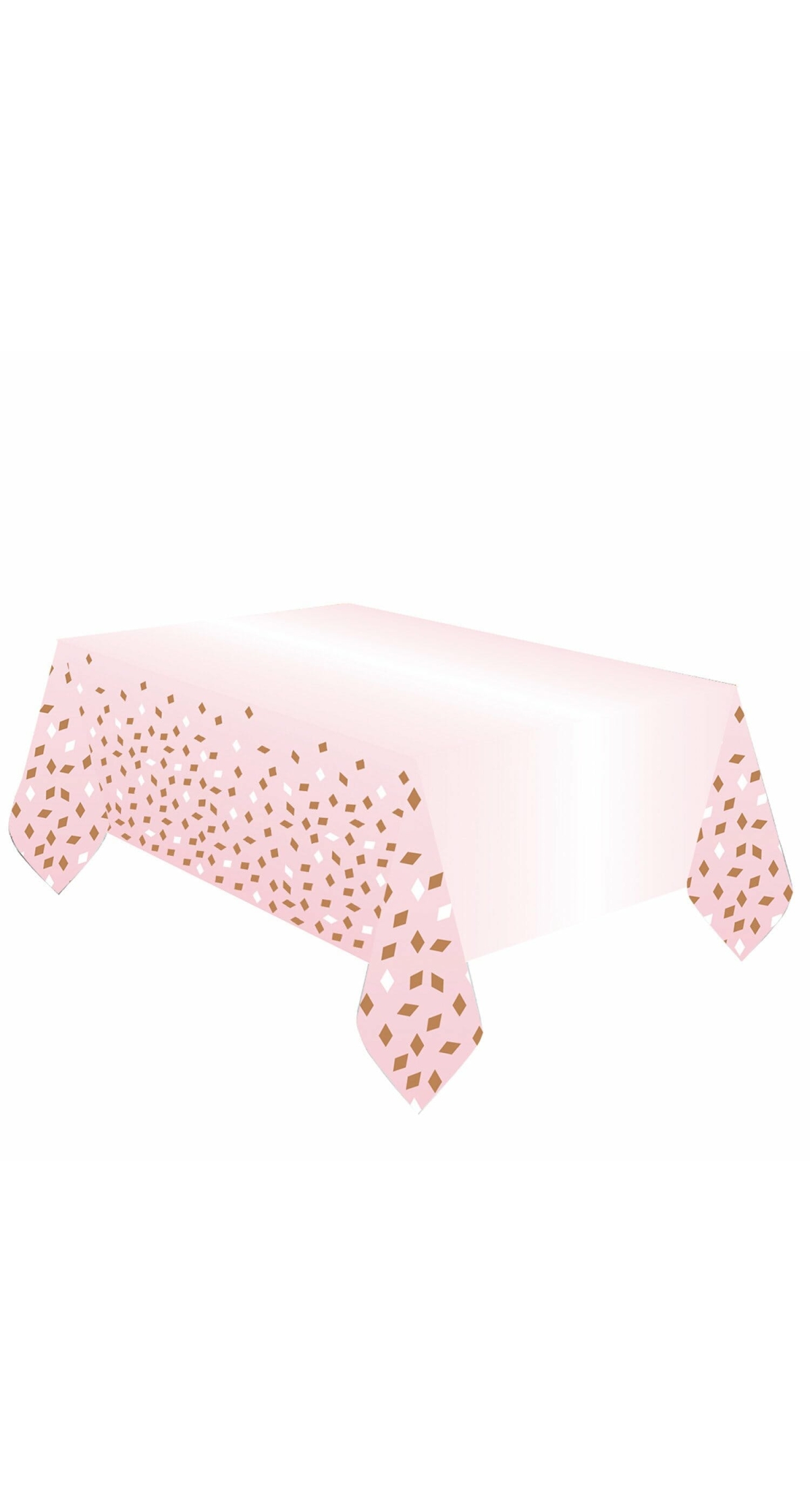 Rose Gold Birthday Paper Tablecover - 180 x 120cm
