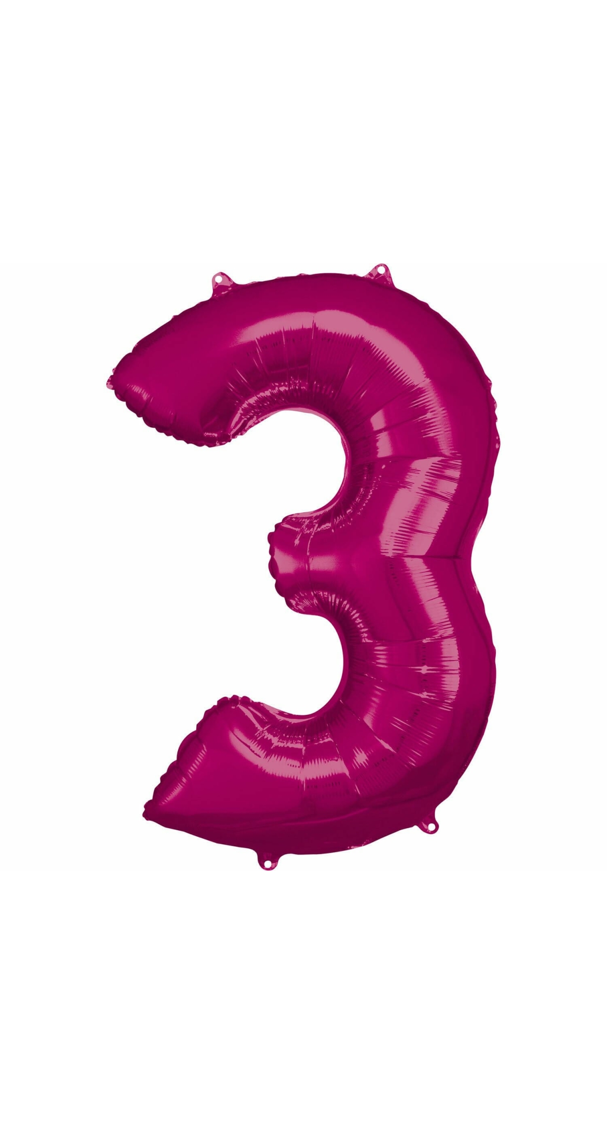 34 Inch Foil Balloon Number 3 - Pink