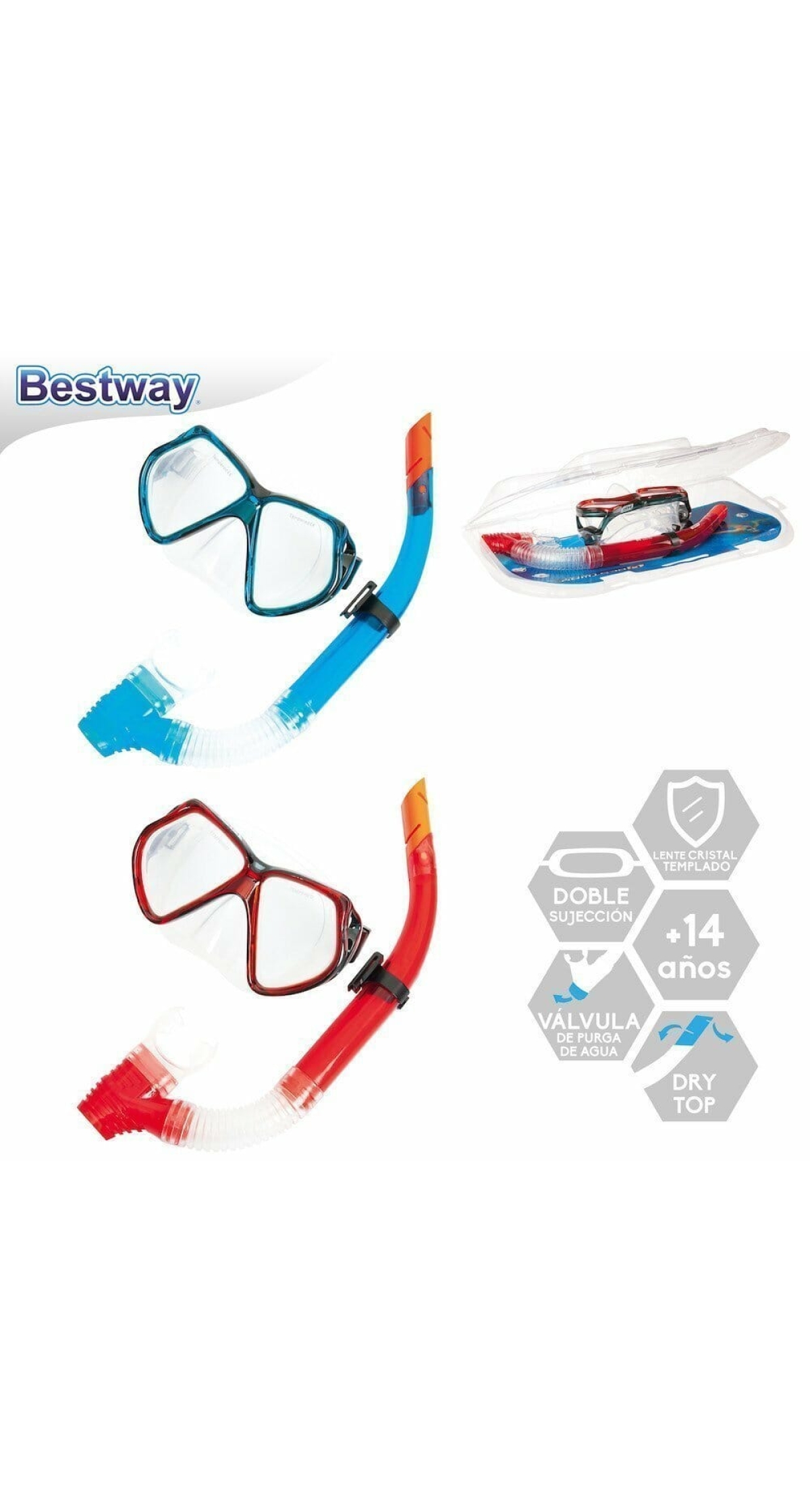 Bestway Assorted HYDRO-PRO Mask & Snorkel for 14+ Years (Online Only)