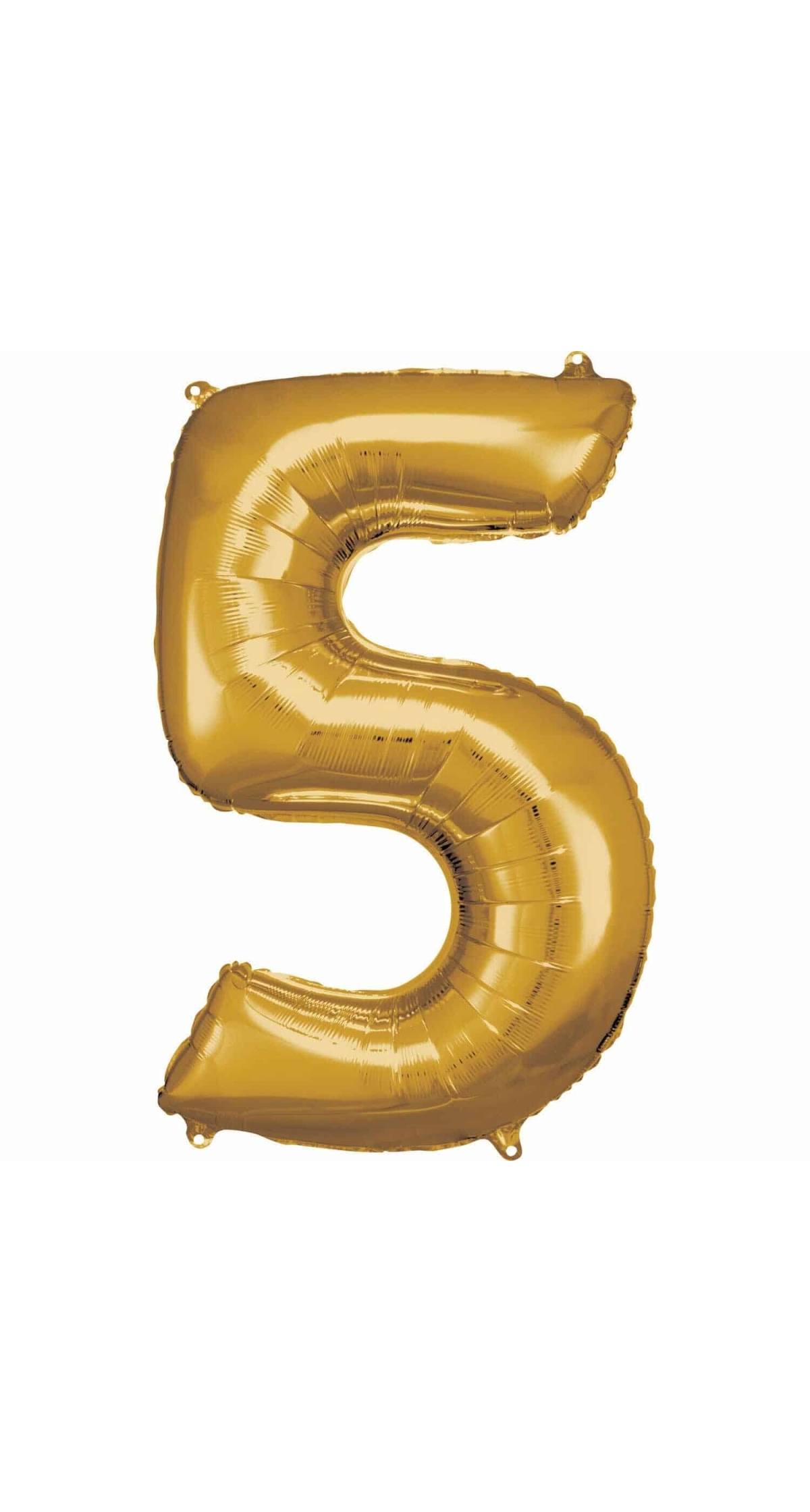 34 Inch Foil Balloon Number 5 - Gold