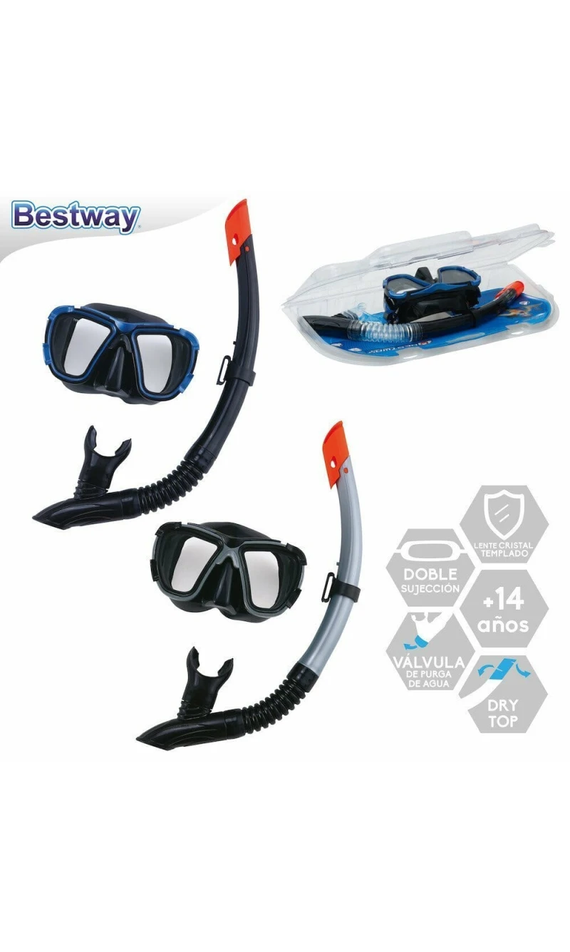 Bestway Assorted Mask & Snorkel Set for Age 14+ Years (Online Only)