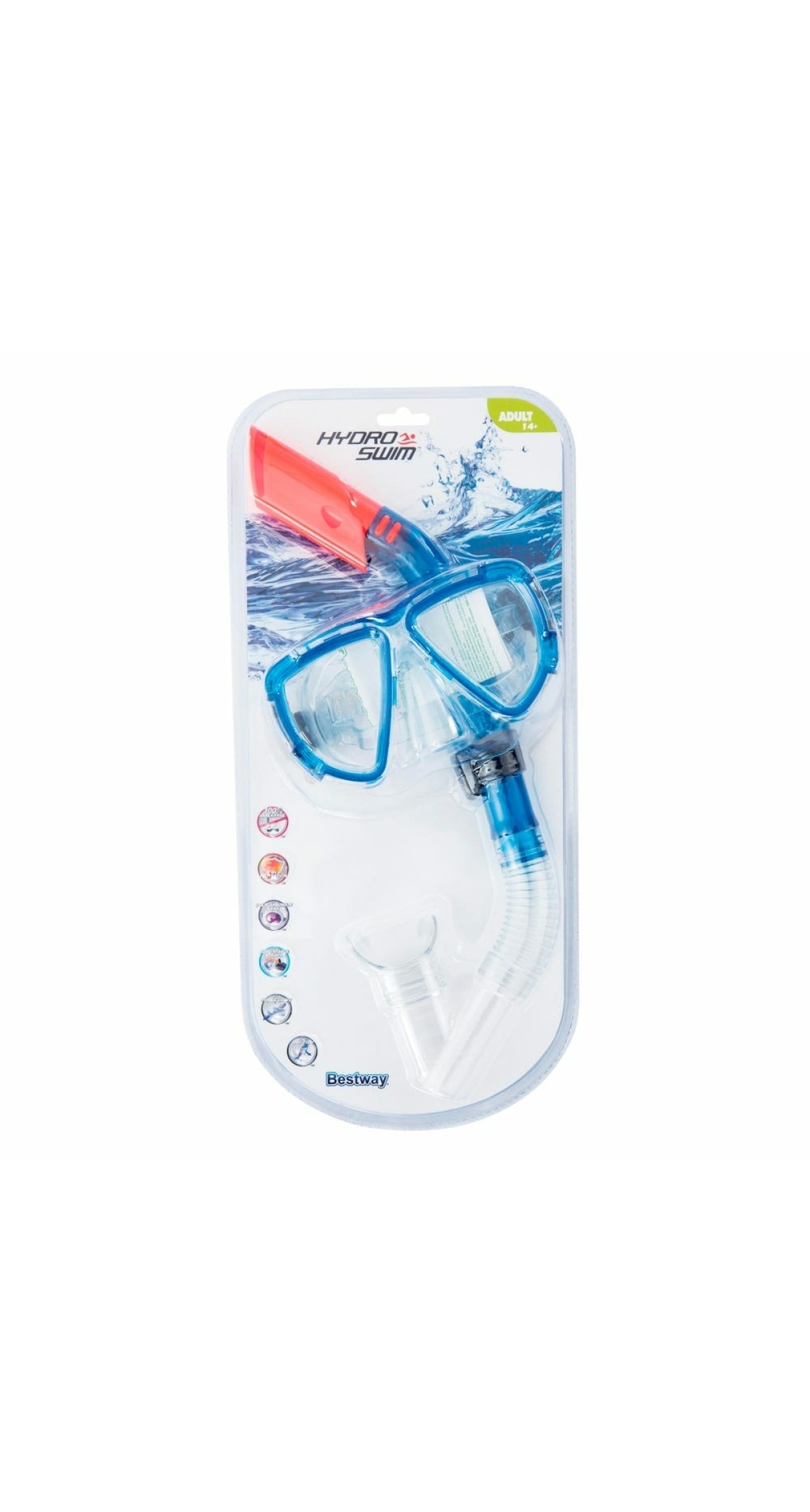 Bestway HYDRO-SWIM Mask & Snorkel Set Assorted - Size 14+ Years (Online Only)