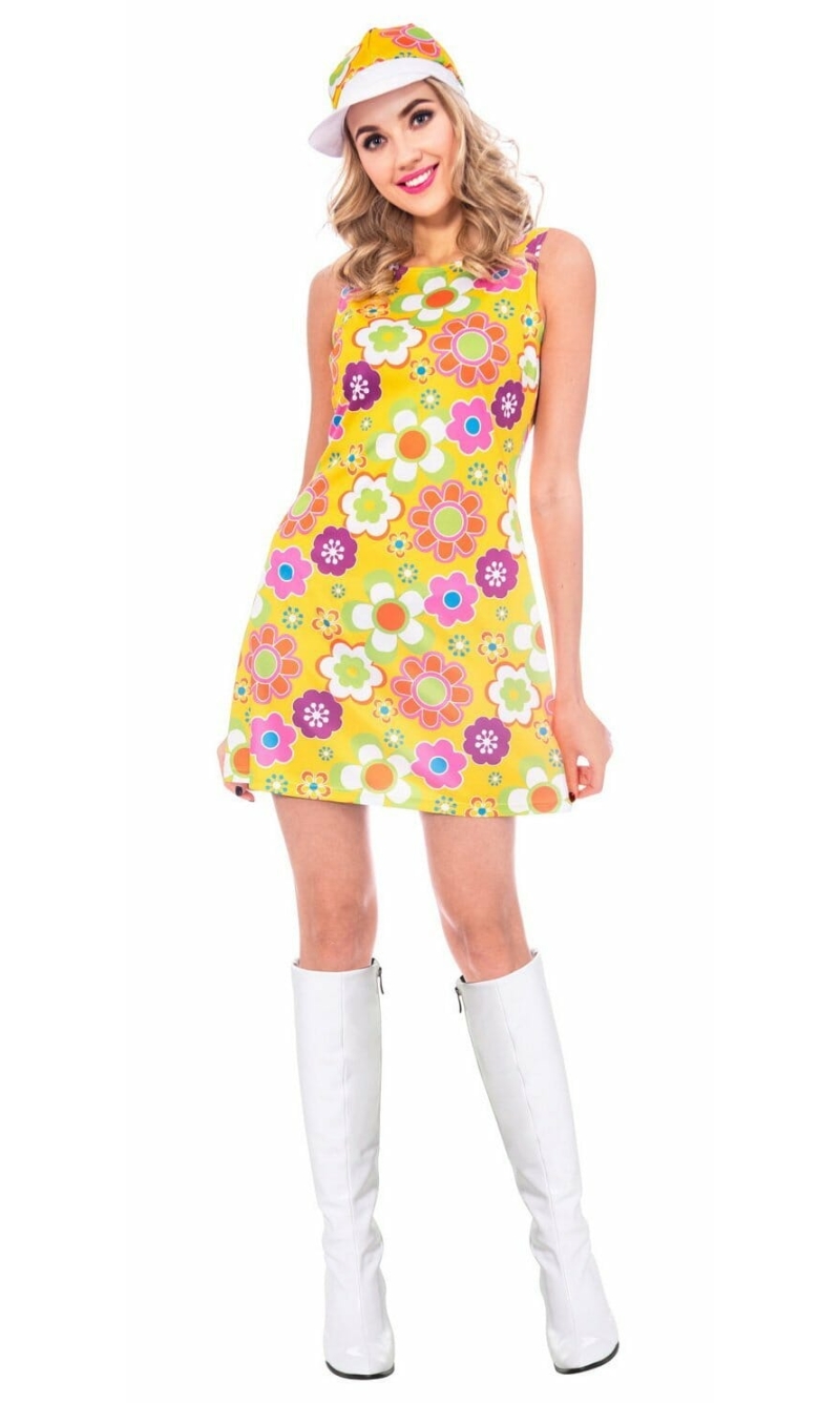Flower Power Hippy - Adult Size Large