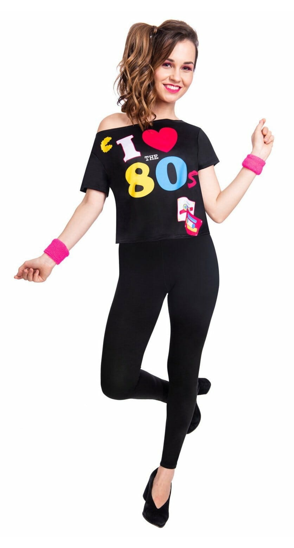 80s Black Tshirt - Adult Size S/M