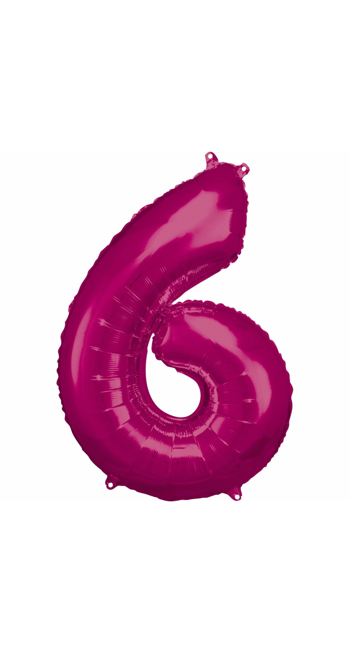 34 Inch Foil Balloon Number 6 - Pink