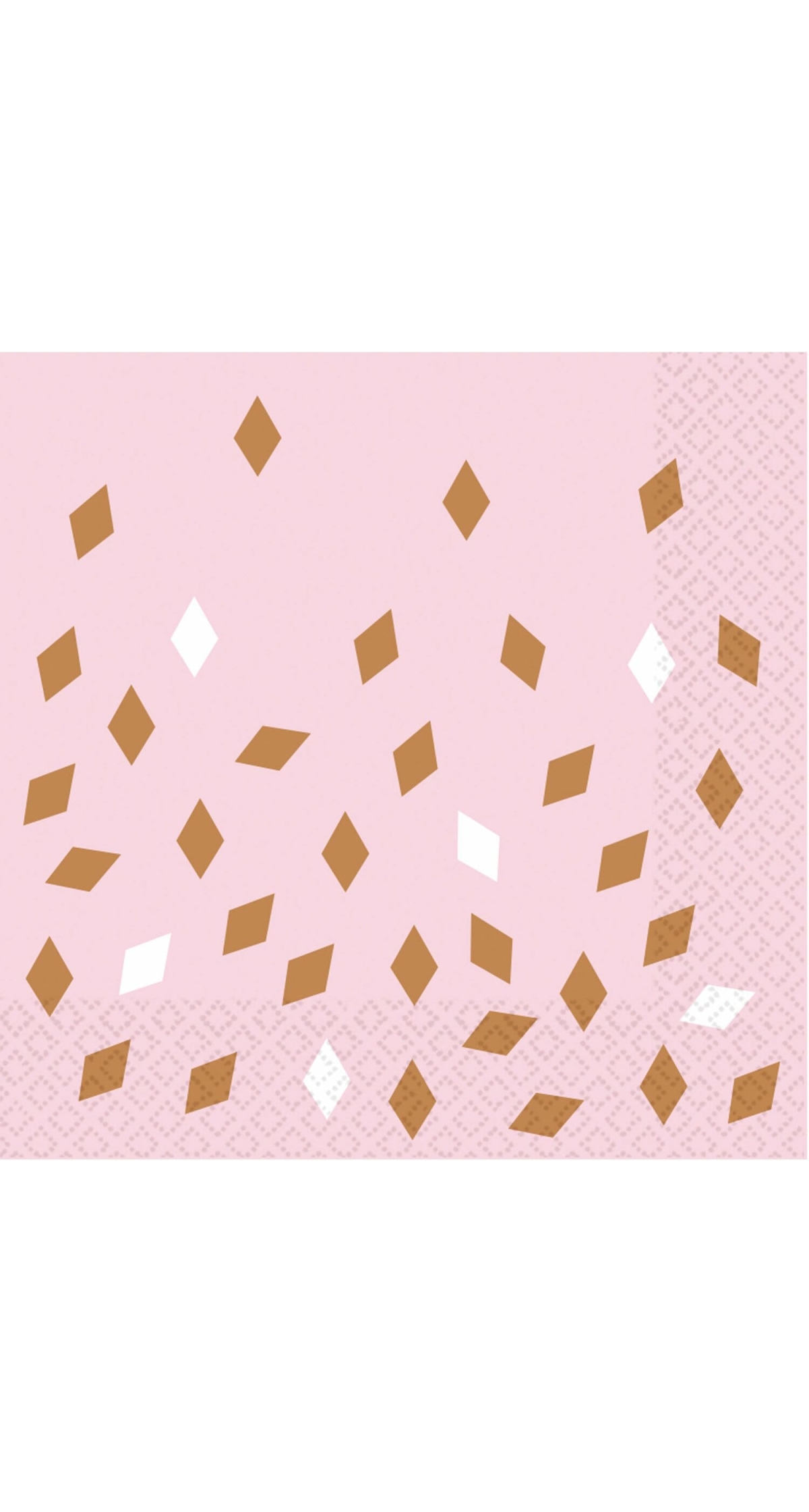 Rose Gold Birthday Napkins 33 x 33 cm - 16pk