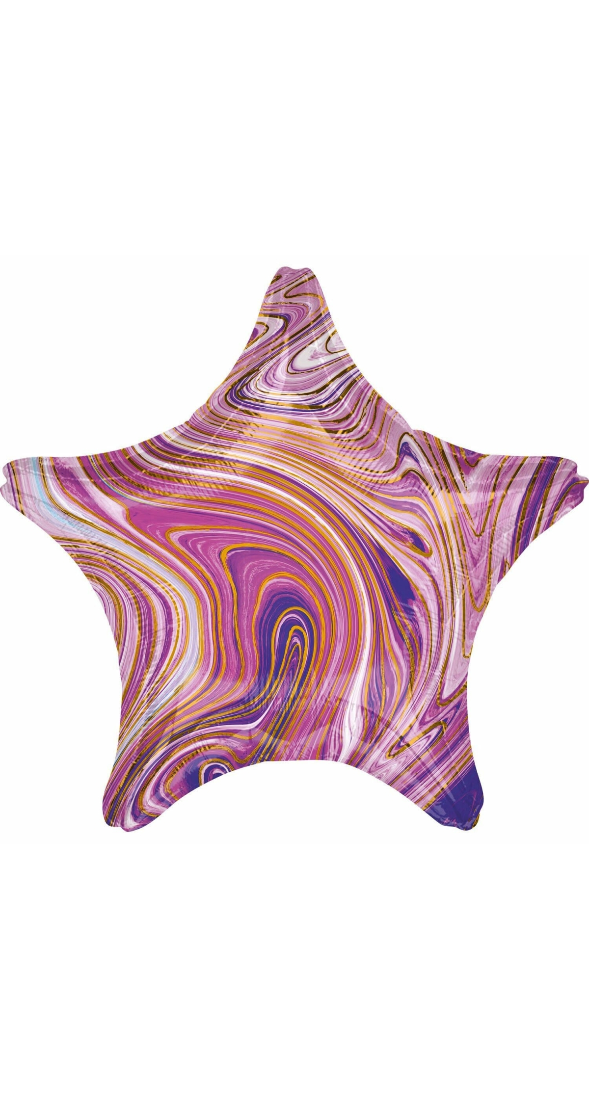 Marblez Purple Star Foil Balloon - 43cm