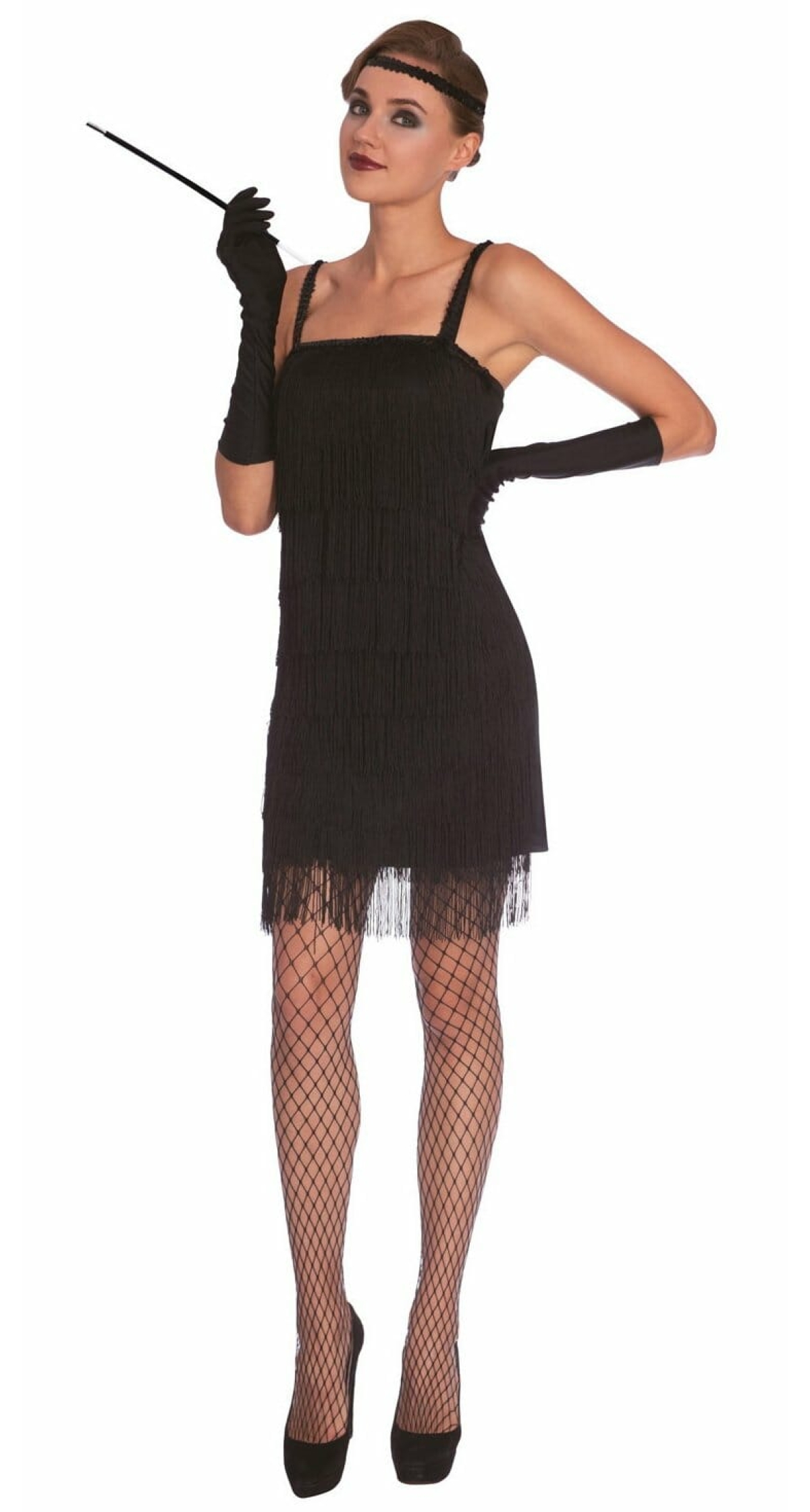 Classy Black Flapper - Adult Size Large