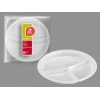 White Triple Snacks Dish 22 cm - 6pk