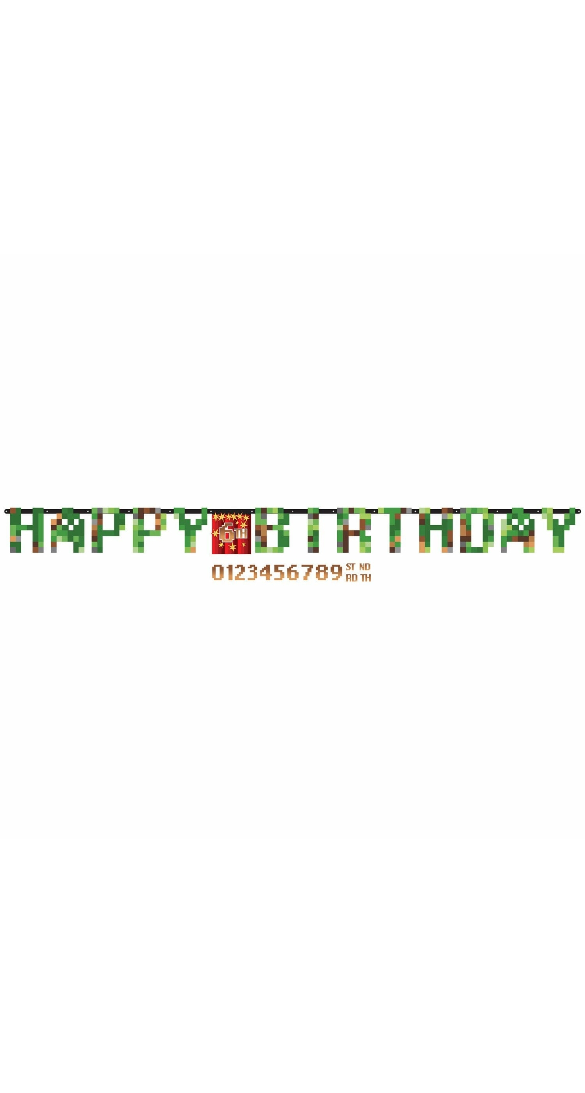 TNT Party Personalizable Letter Banner - 320cm x 25.4cm