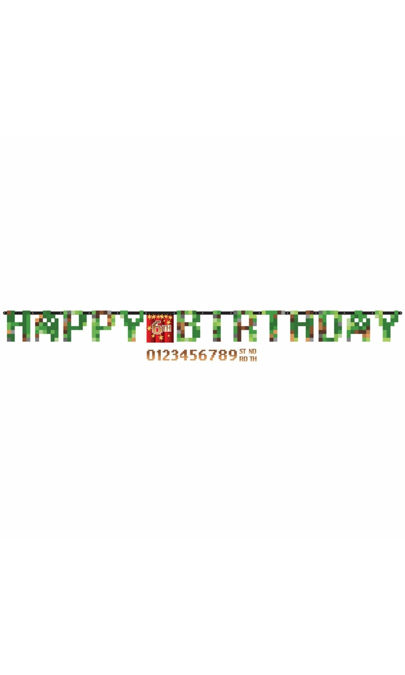 TNT Party Personalizable Letter Banner - 320cm x 25.4cm
