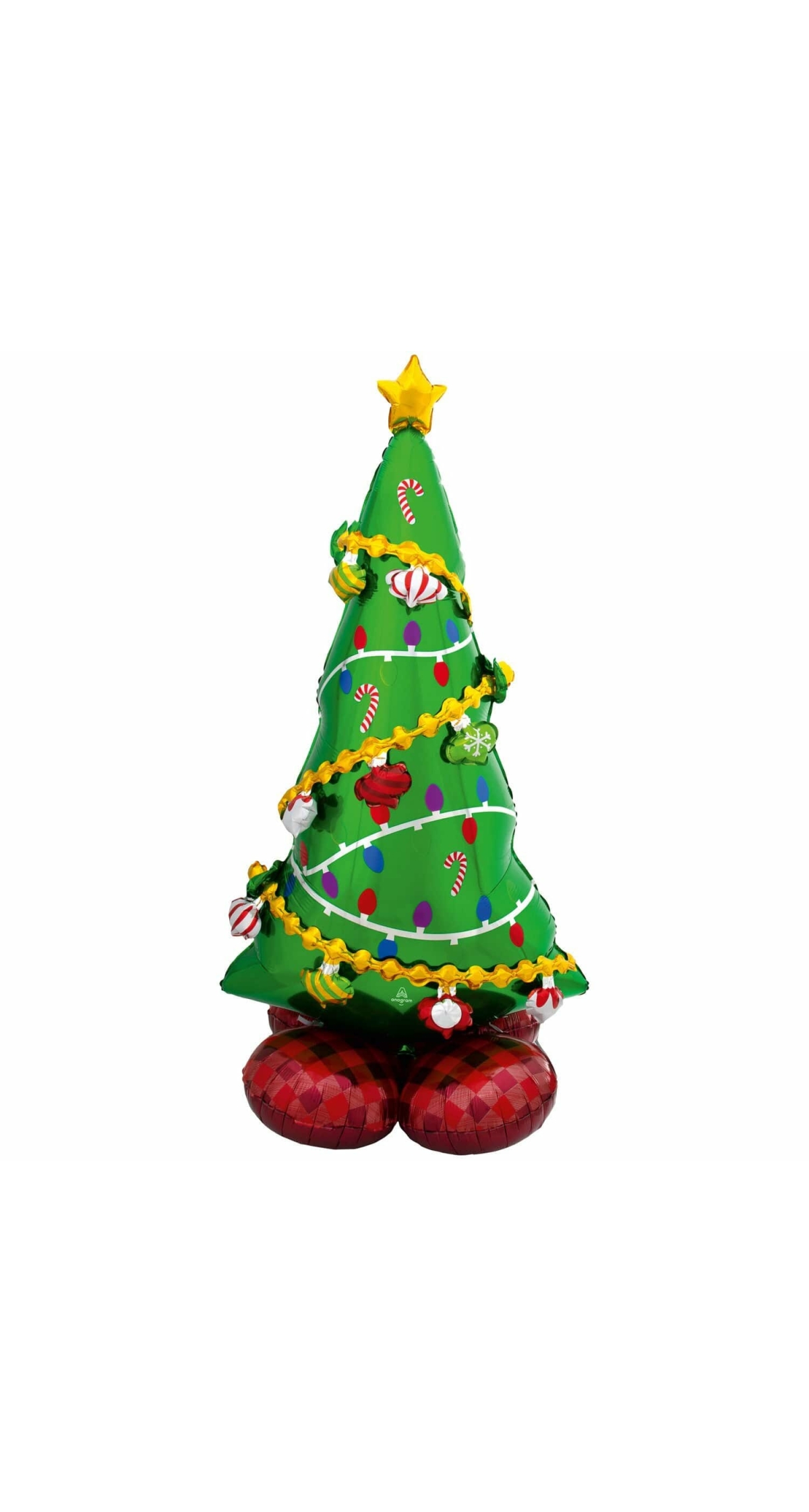 AirLoonz Christmas Tree Foil Balloon 53 Inch - Air Fill Only