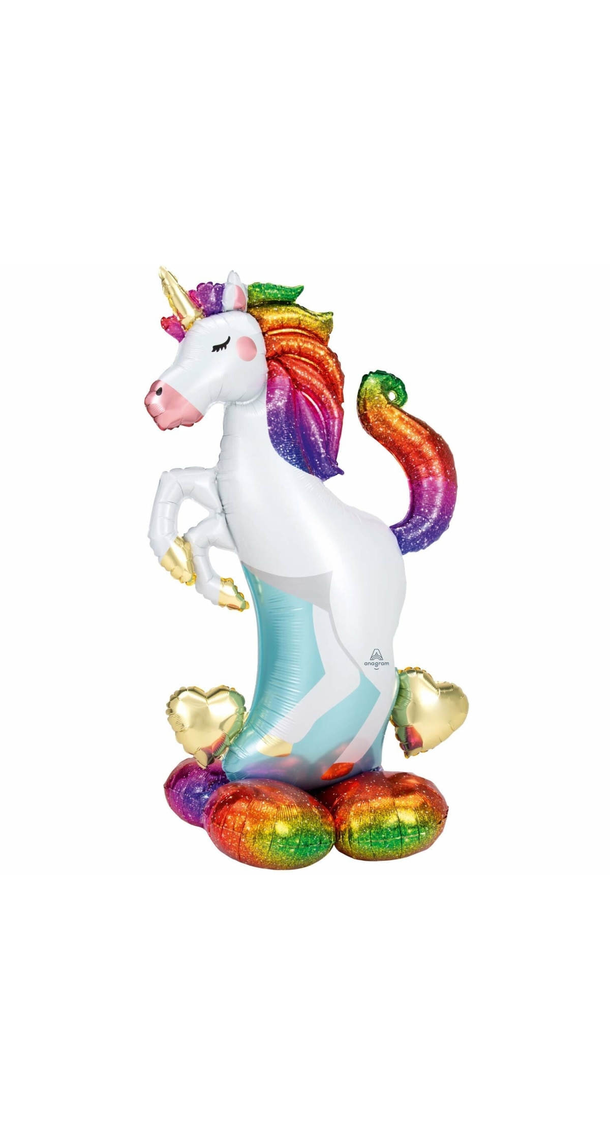 AirLoonz Unicorn Foil Balloon 55 Inch - Air Fill Only