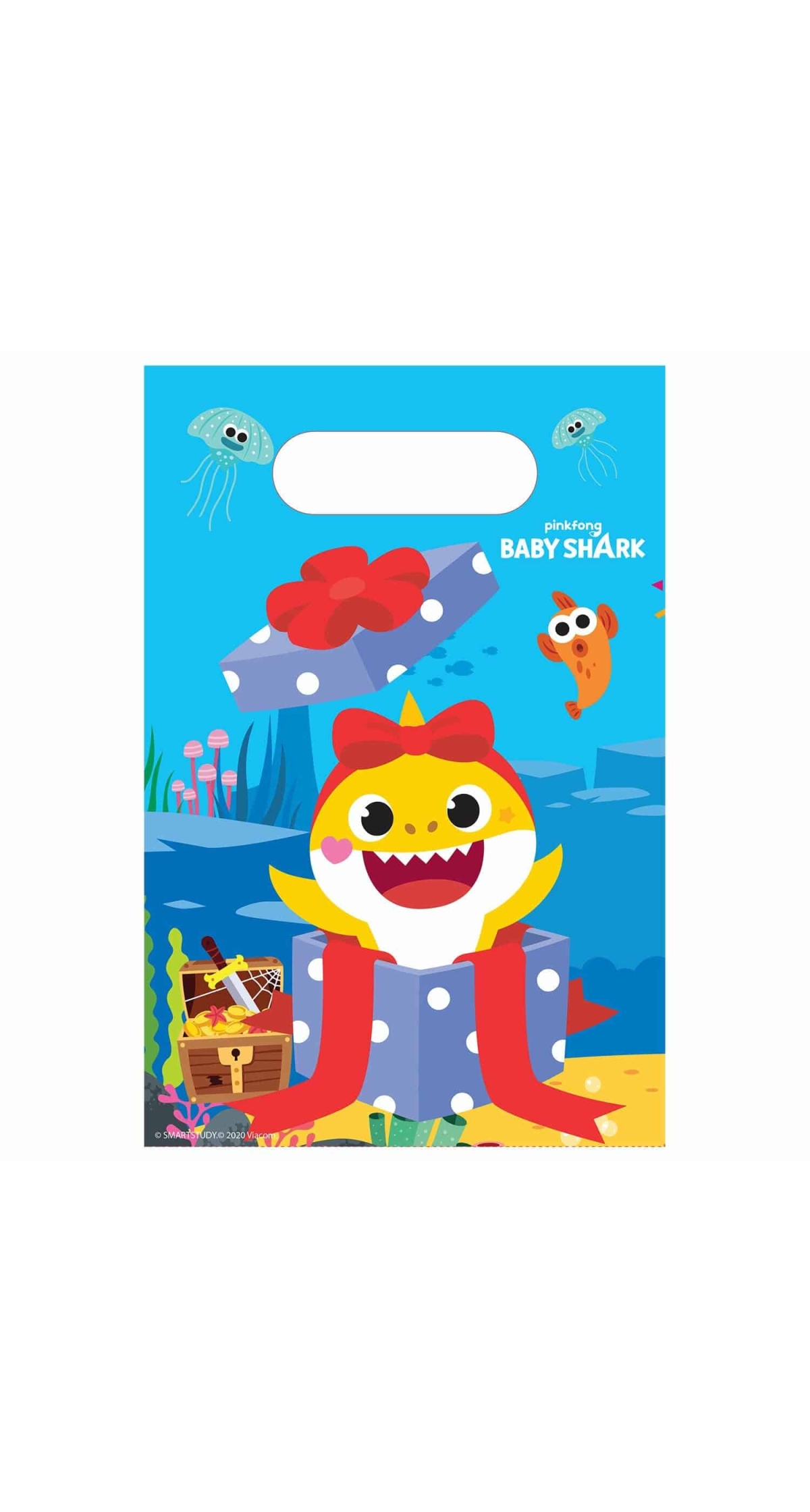 Baby Shark Paper Party Bags / Lootbags (23.4cm x 16.2cm) - 8pk